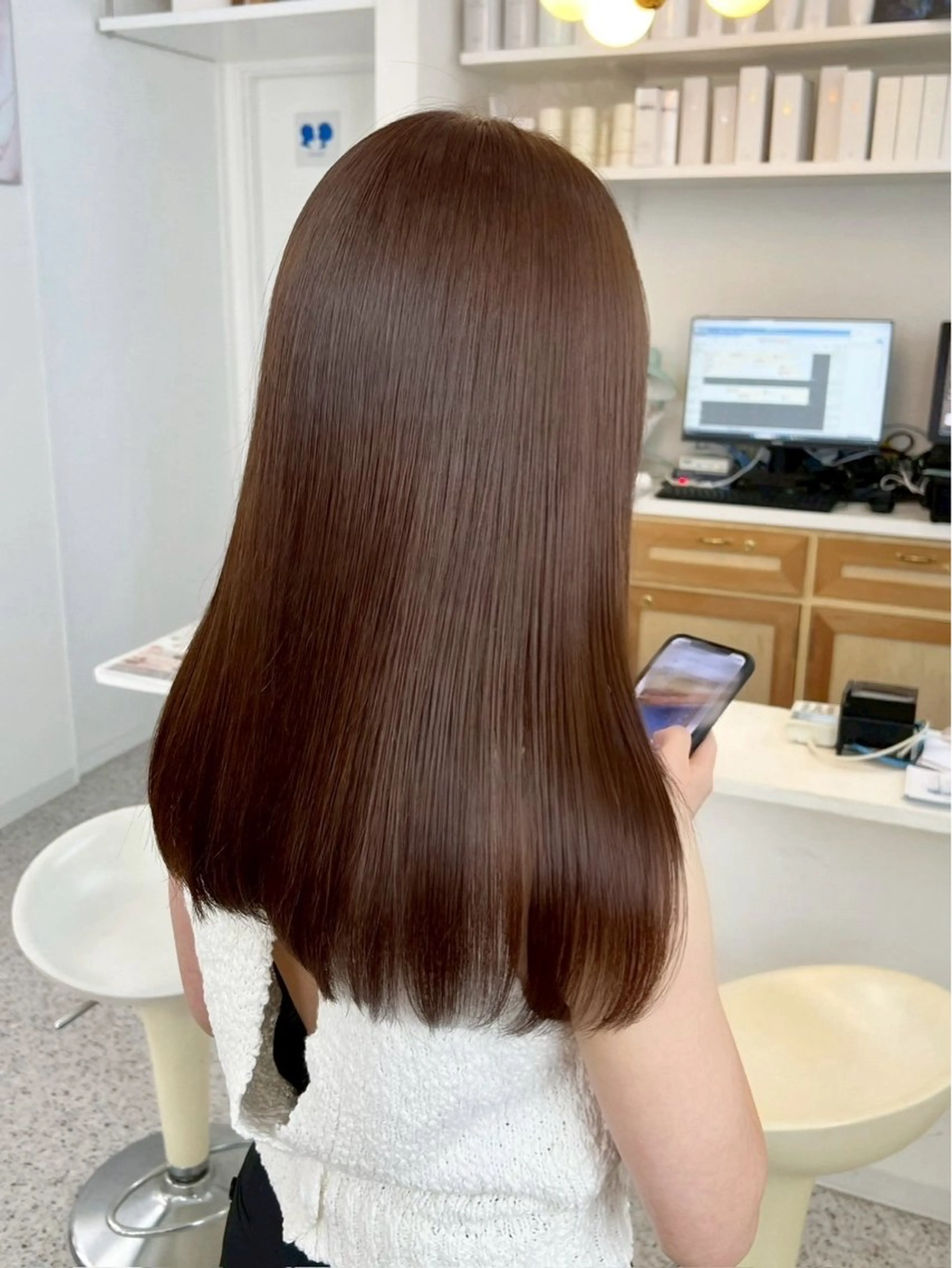 ロング カラー ブリーチ ブラウンカラー ブリーチなしカラー ヘアカラー YUIMARL/ HIROTOのヘアスタイル