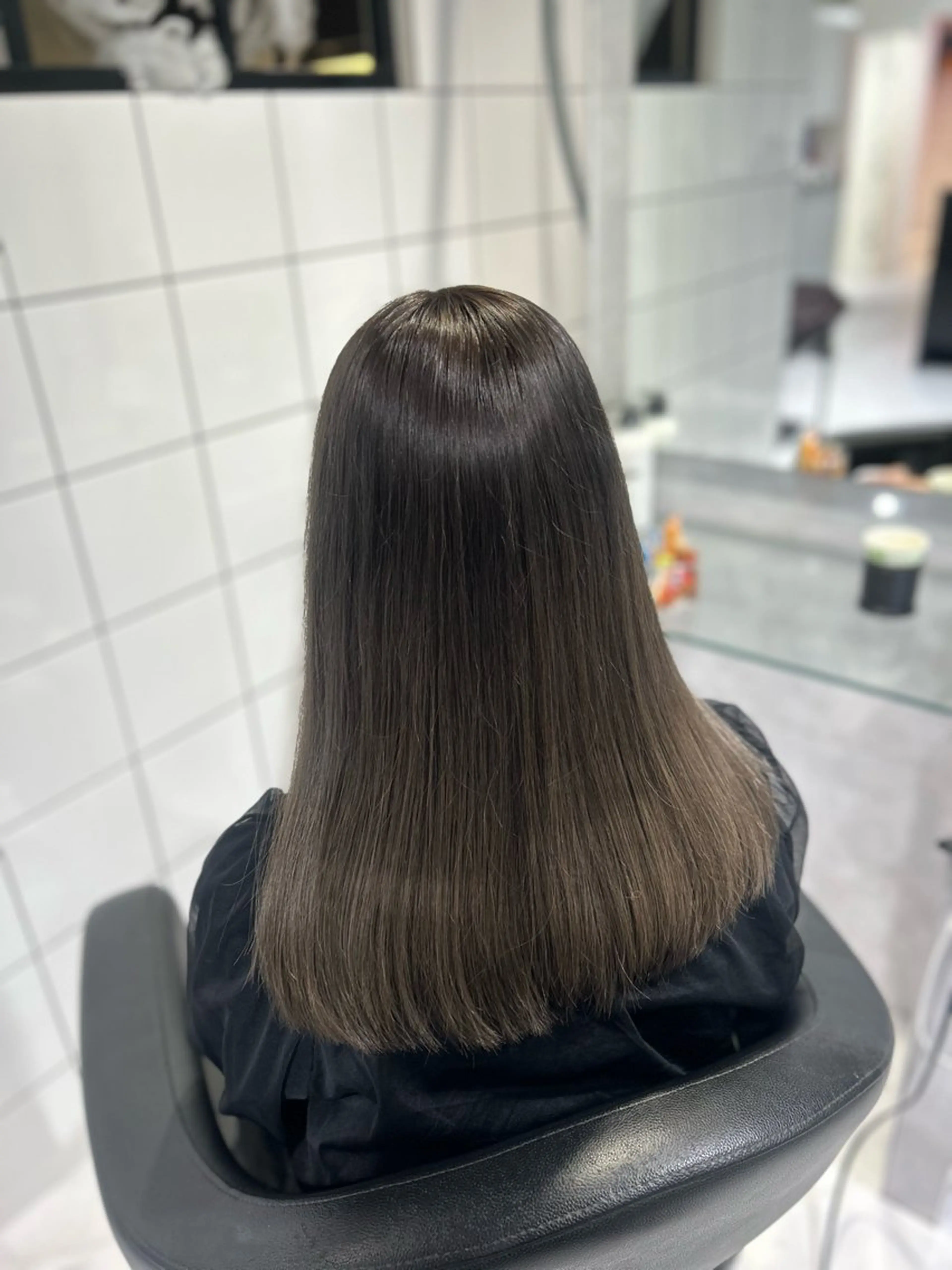 ロング カラー ヘアカラー トリートメント 表参道/透明感カラー /暗髪/ジュキヤのヘアスタイル