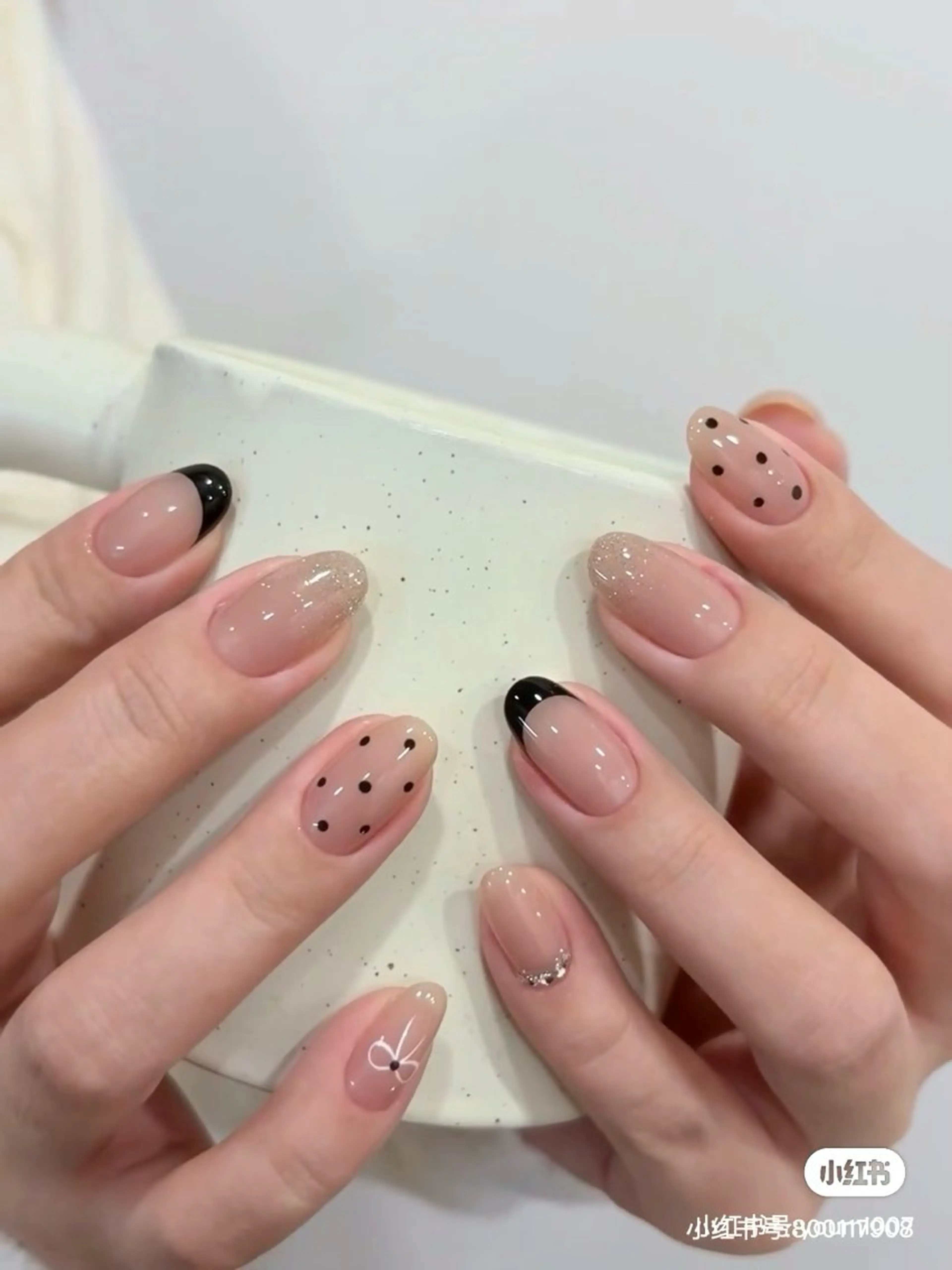 ネイル アートネイル オーロラネイル チークネイル フレンチネイル ガラスフレンチ ハンドネイル 🎀🎀YooLi Nail Salonのネイルデザイン