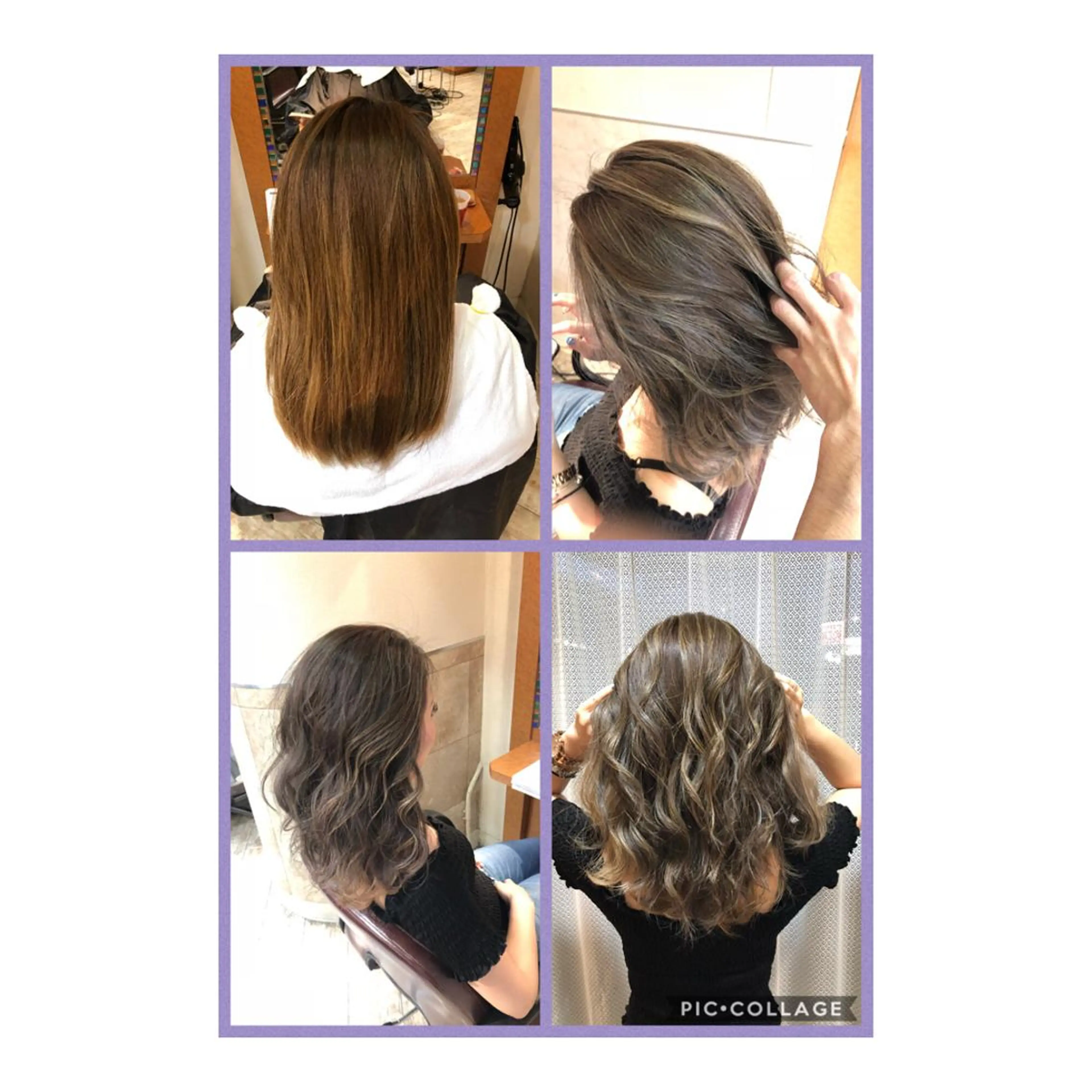 ロング カラー ダブルカラー 100%髪質改善特化 TRUNSのヘアスタイル