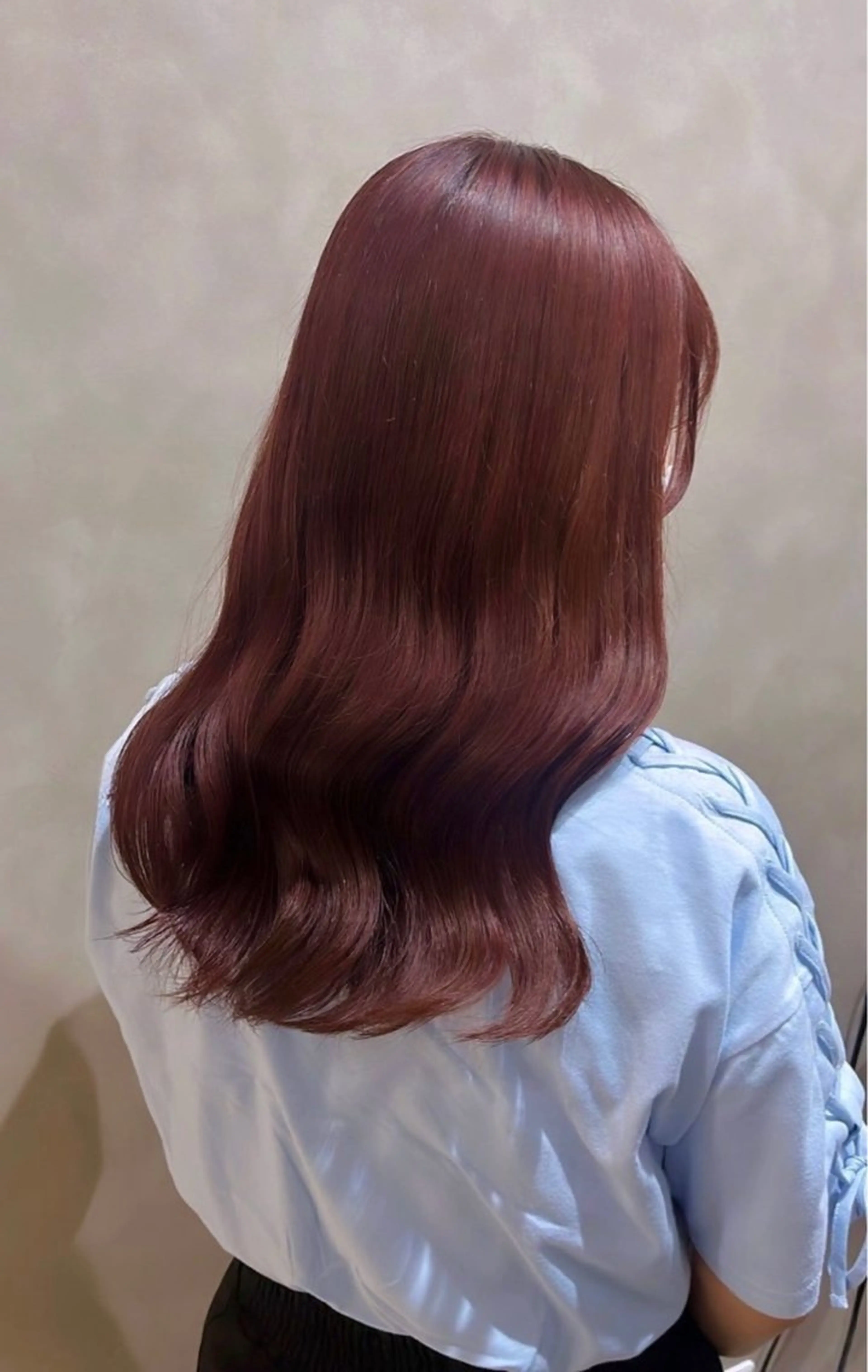 セミロング カラー ピンクカラー カット ヘアカラー トリートメント ROW町田★ 船木のヘアスタイル