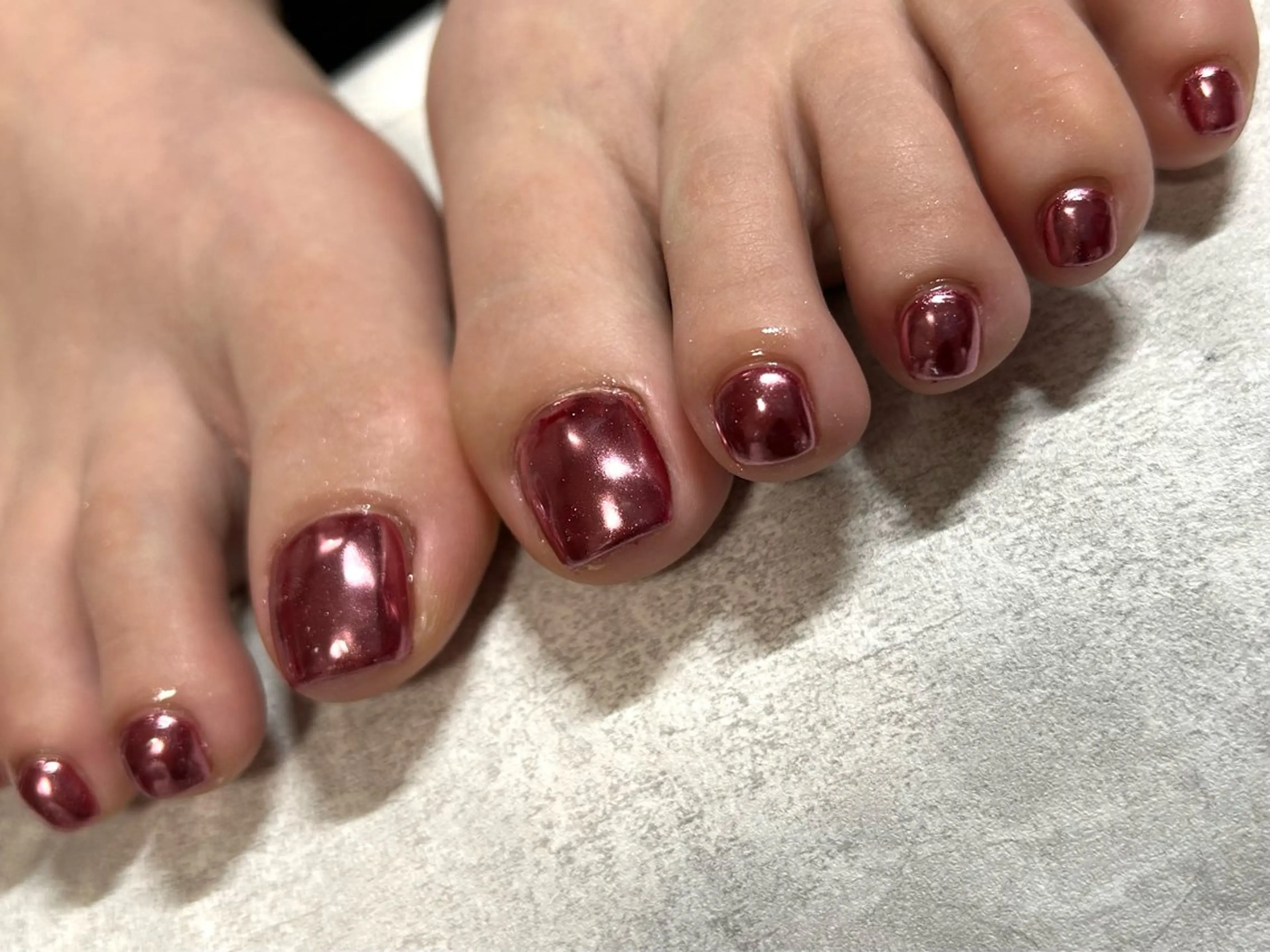 ネイル フットネイル ミラーネイル MiiTow nailのネイルデザイン