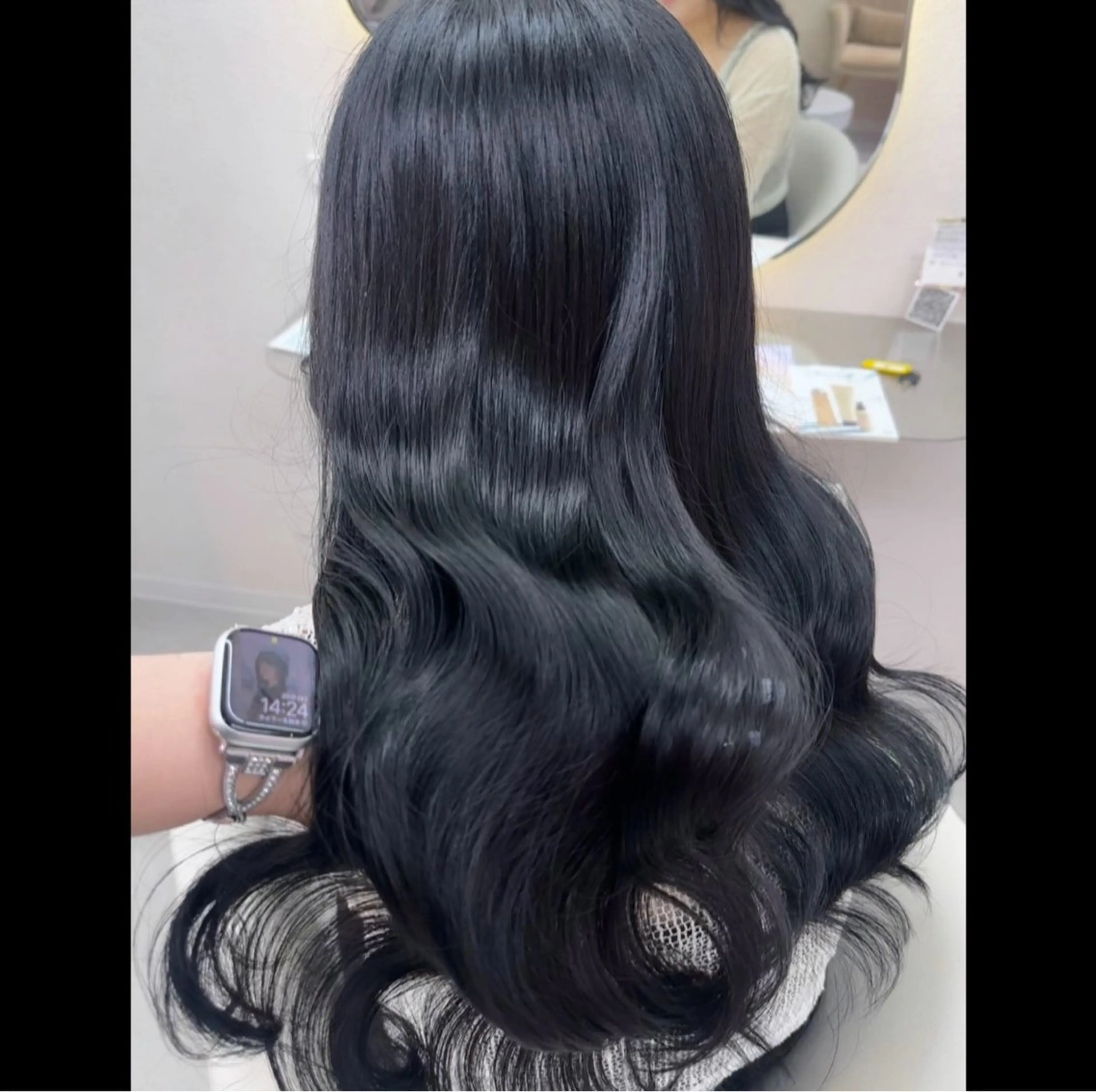 ロング カラー ヘアアレンジ ヘアカラー 🖤kana/艶髪/ 韓国風カラー🖤のヘアスタイル