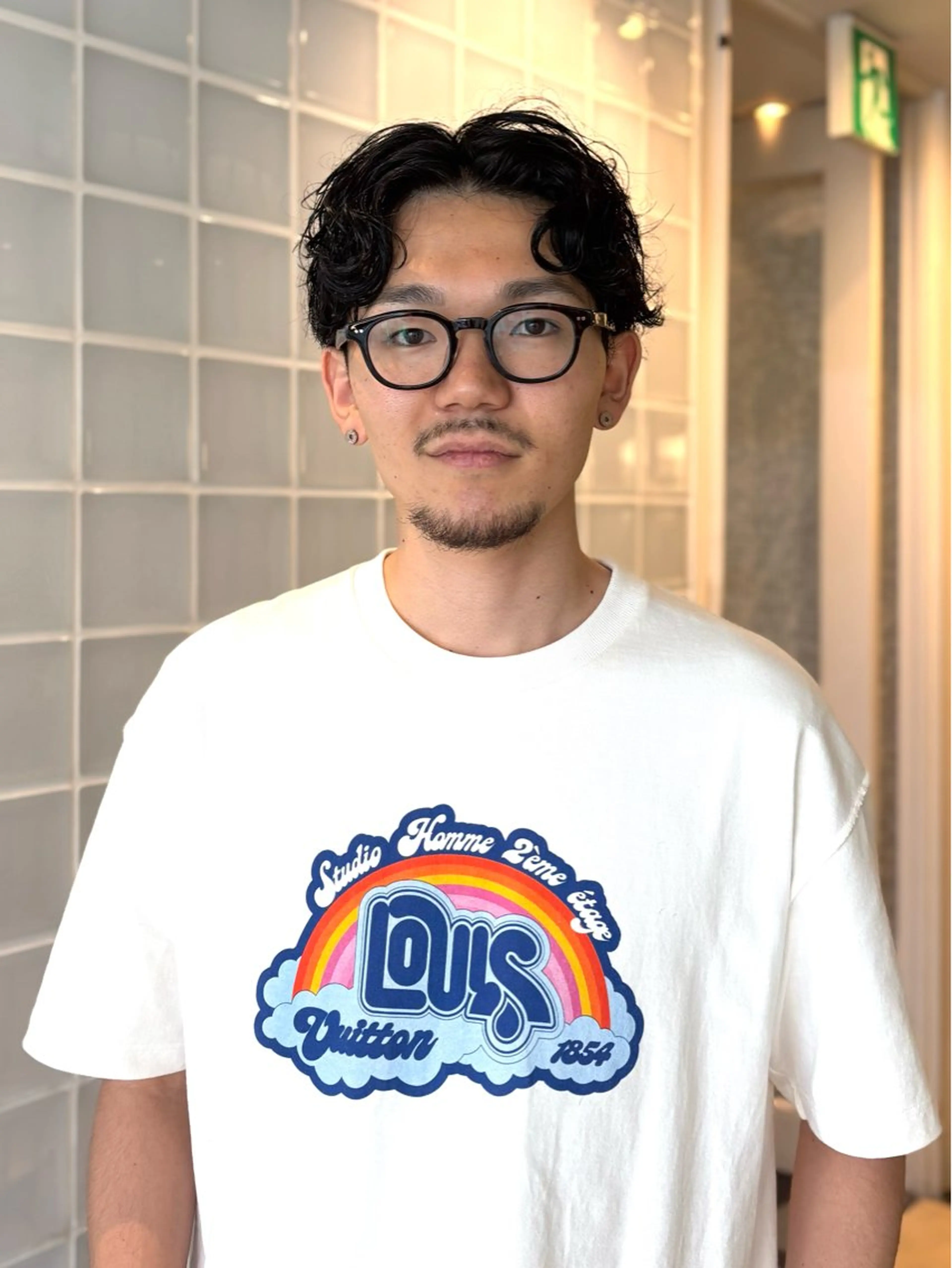 ショート パーマ メンズ カット パーマ メンズパーマ/ブリー チ/motokiのヘアスタイル