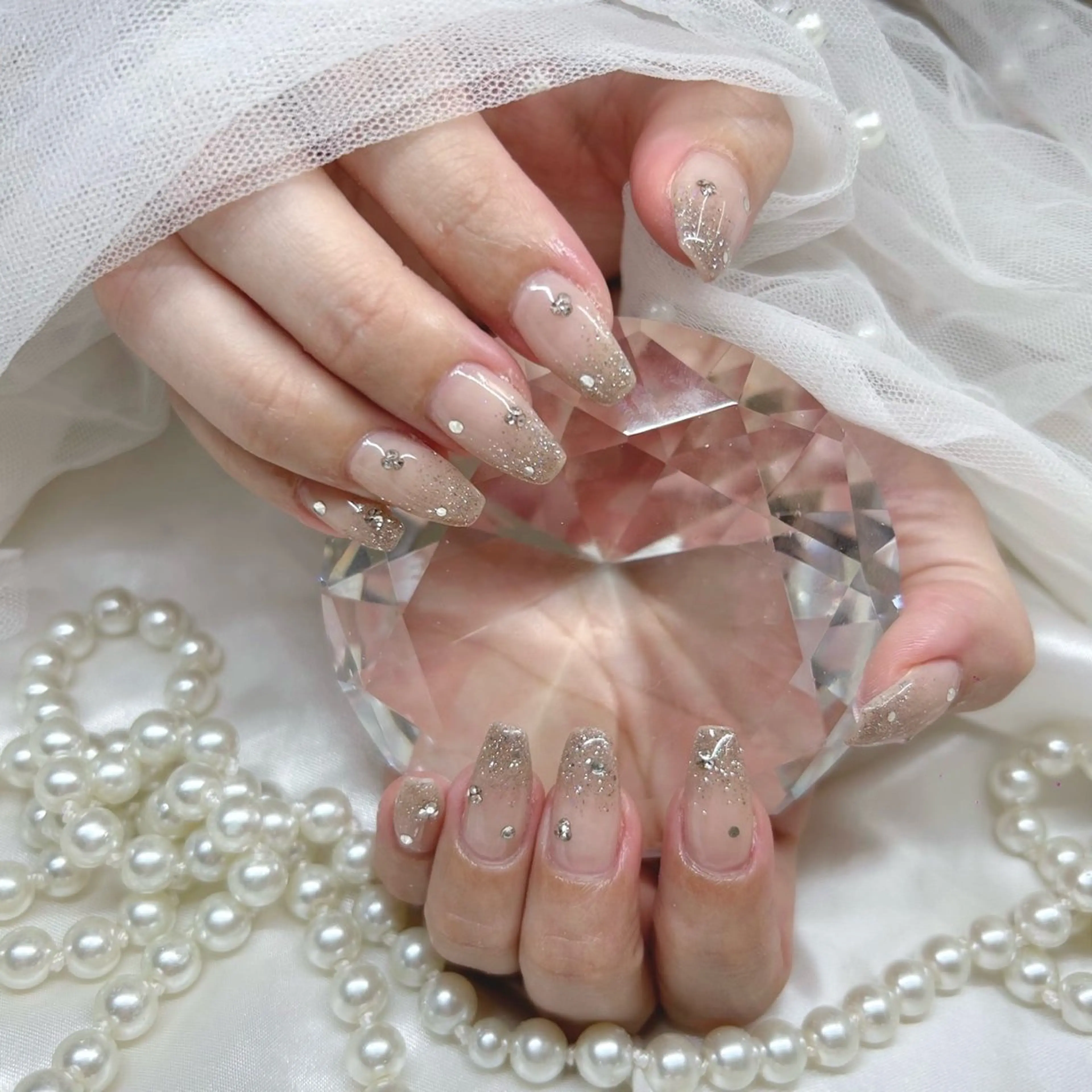 【《Hand》フラッシュグラデーション🩵】初回・リピータ一様(5週以内)オフ代無料の写真