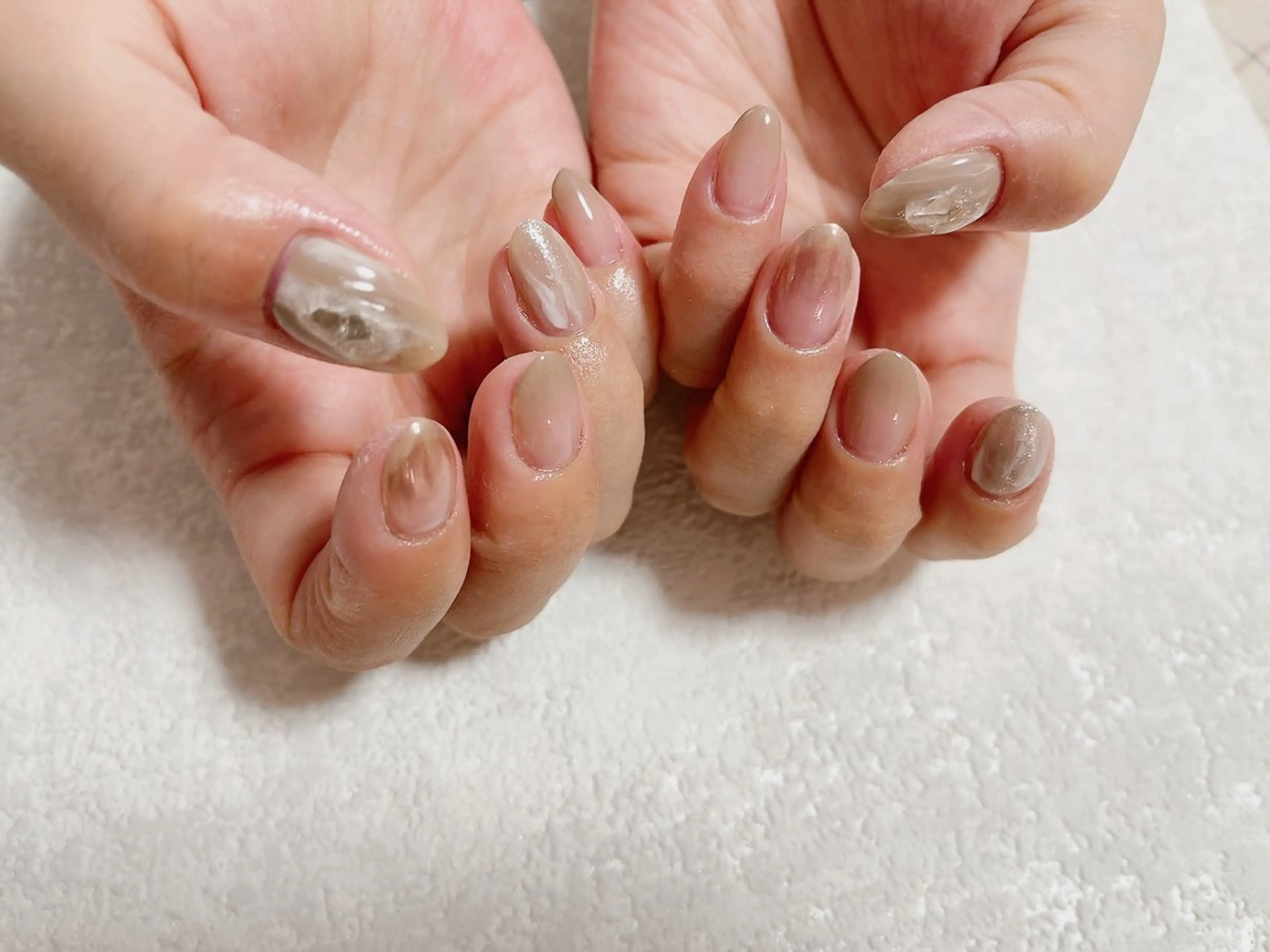 ネイル ジェルネイル グラデーション 韓国ネイル メンズネイル ミラーネイル kiki nail たまプラーザのネイルデザイン