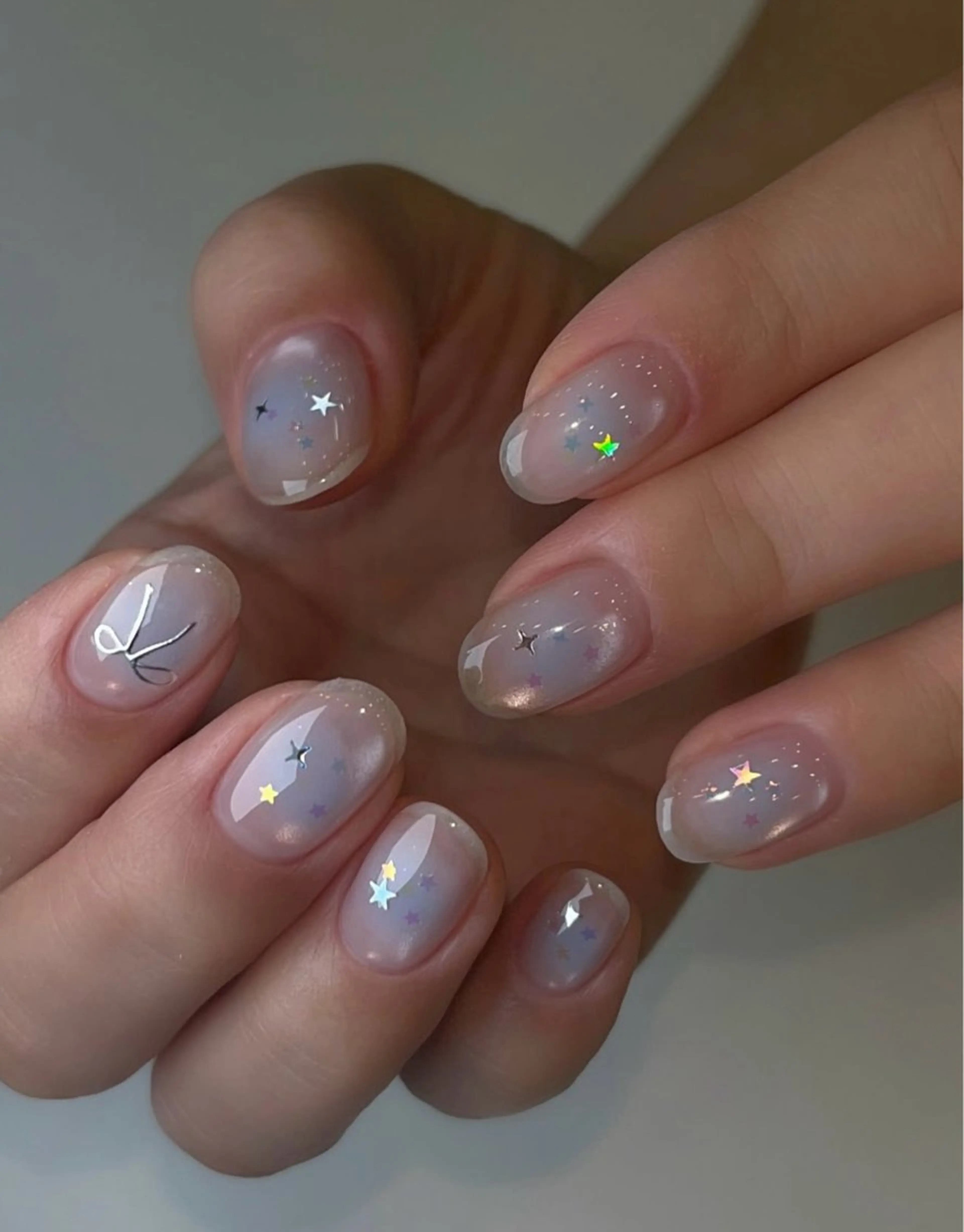 ネイル 韓国ネイル 持ち込み ニュアンスネイル ネイルチップ ハンドネイル TABI ANA.CHUOのネイルデザイン