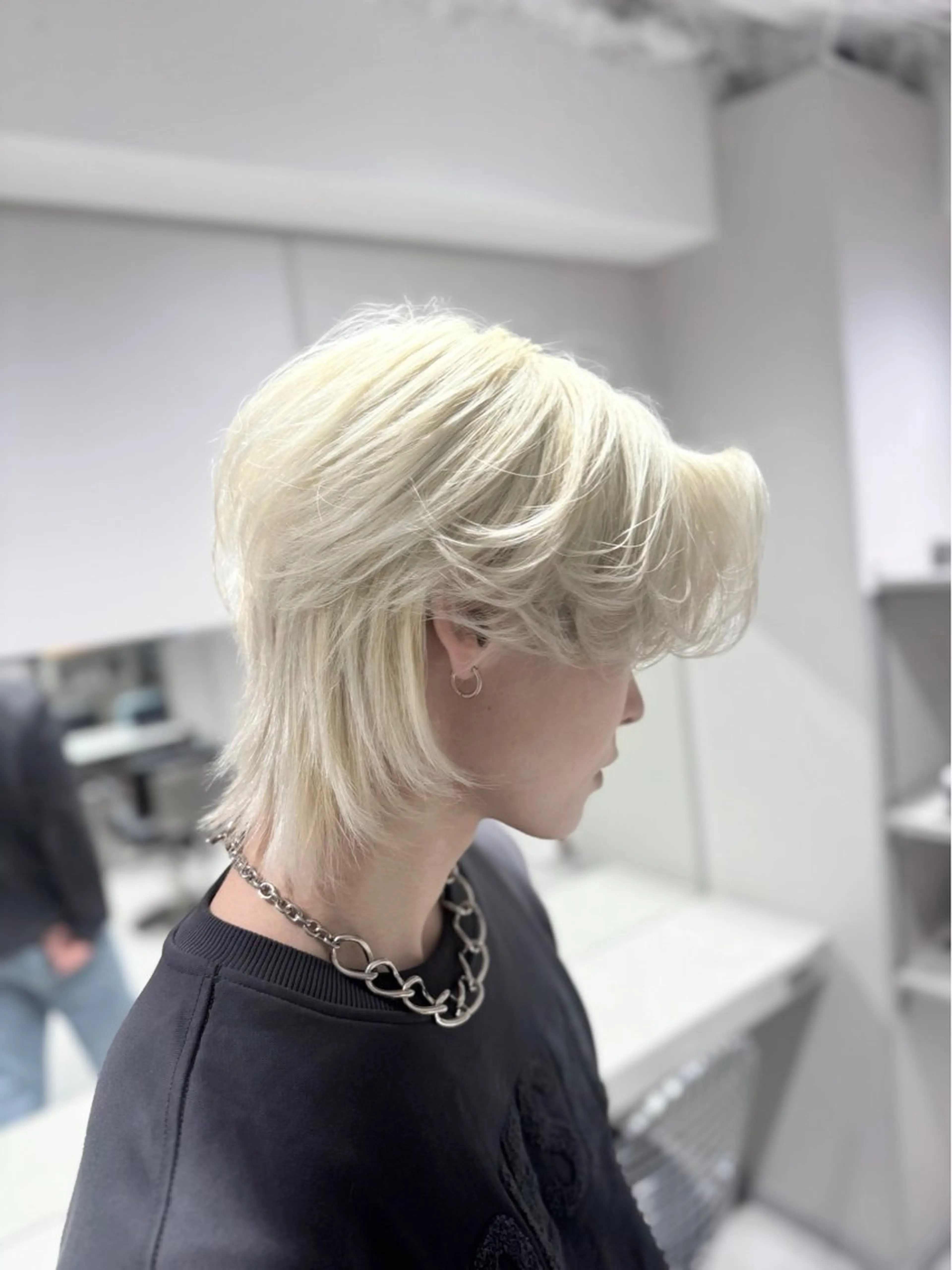 カラー メンズ メンズハイトーン ハイトーンカラー 曲がる縮毛/カルマパ ーマ/池袋/横村大全のヘアスタイル