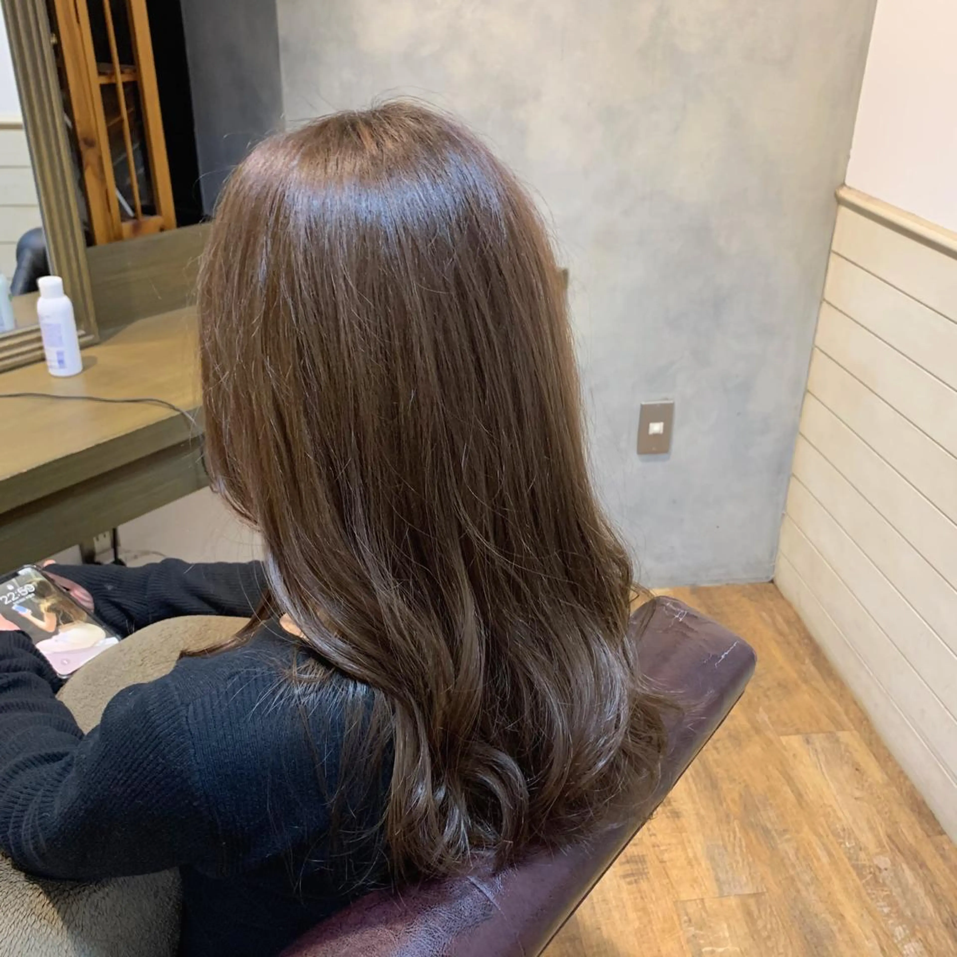 セミロング カラー ✨️美髪矯正×似合わ せ艶カラー✨藤田透のヘアスタイル