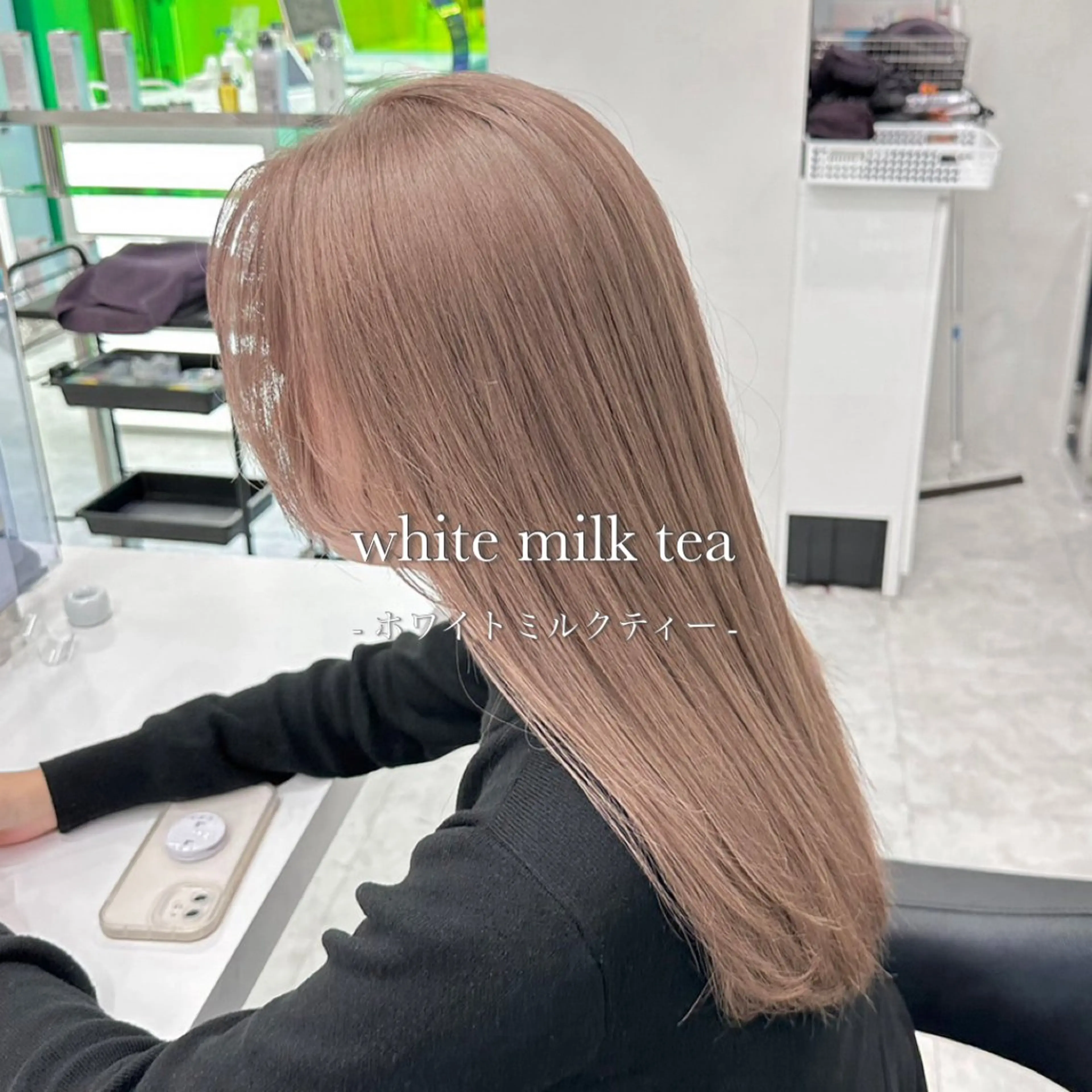 ロング カラー ベージュカラー ブリーチ ブロンド グレージュ ハイトーンカラー ハイトーン/ダブルカ ラー/RINKA🎀のヘアスタイル