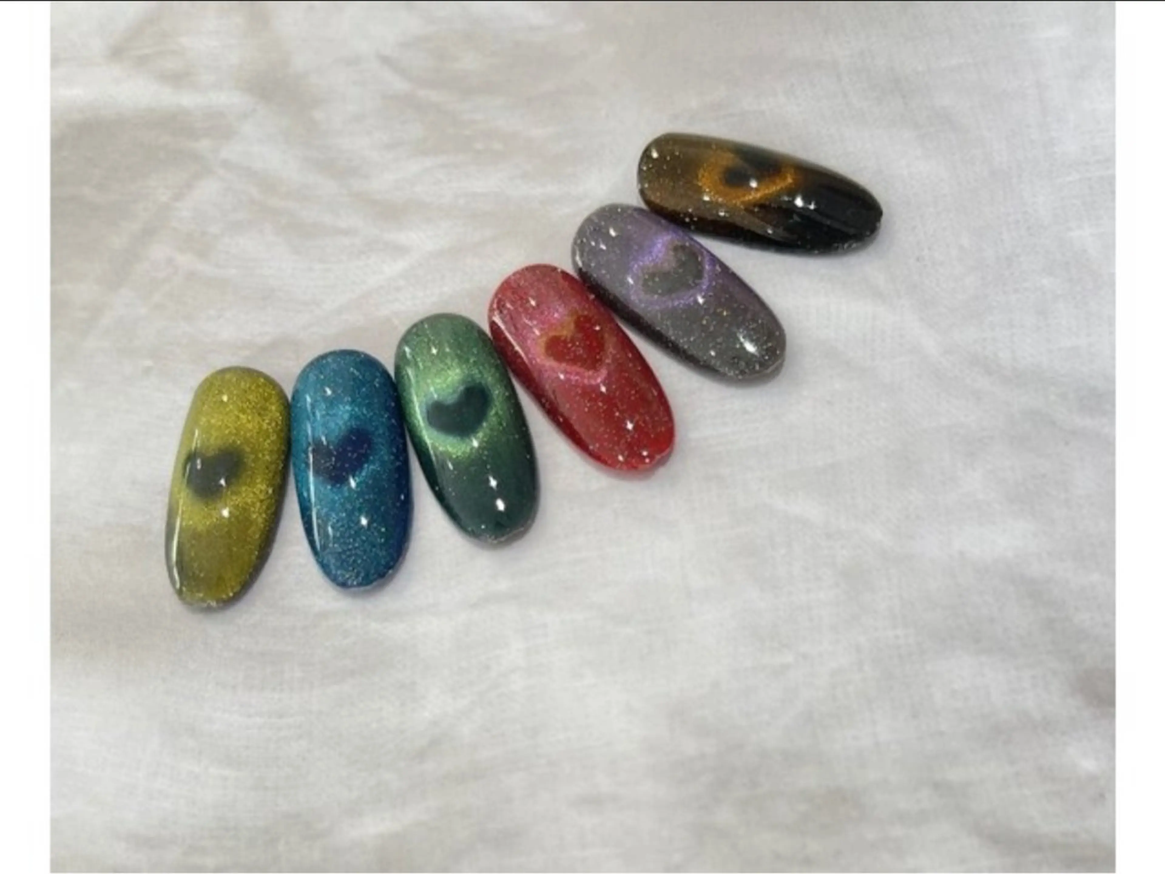 ネイル ハート マグネットネイル Glück ...所属・Glück... chikakoのネイルデザイン