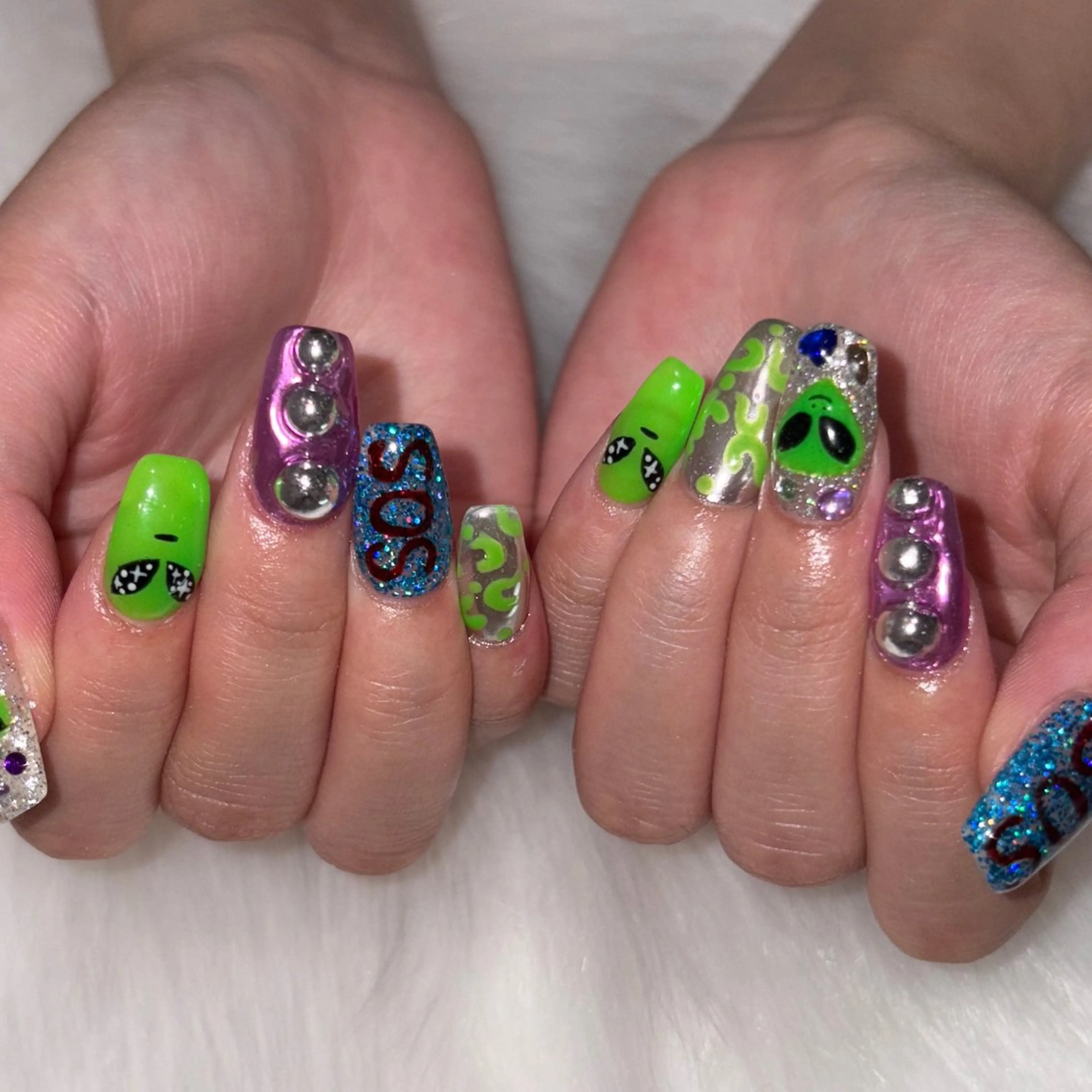 ネイル 👽個性派ネイル🎀 komachiのマツエク・マツパデザイン