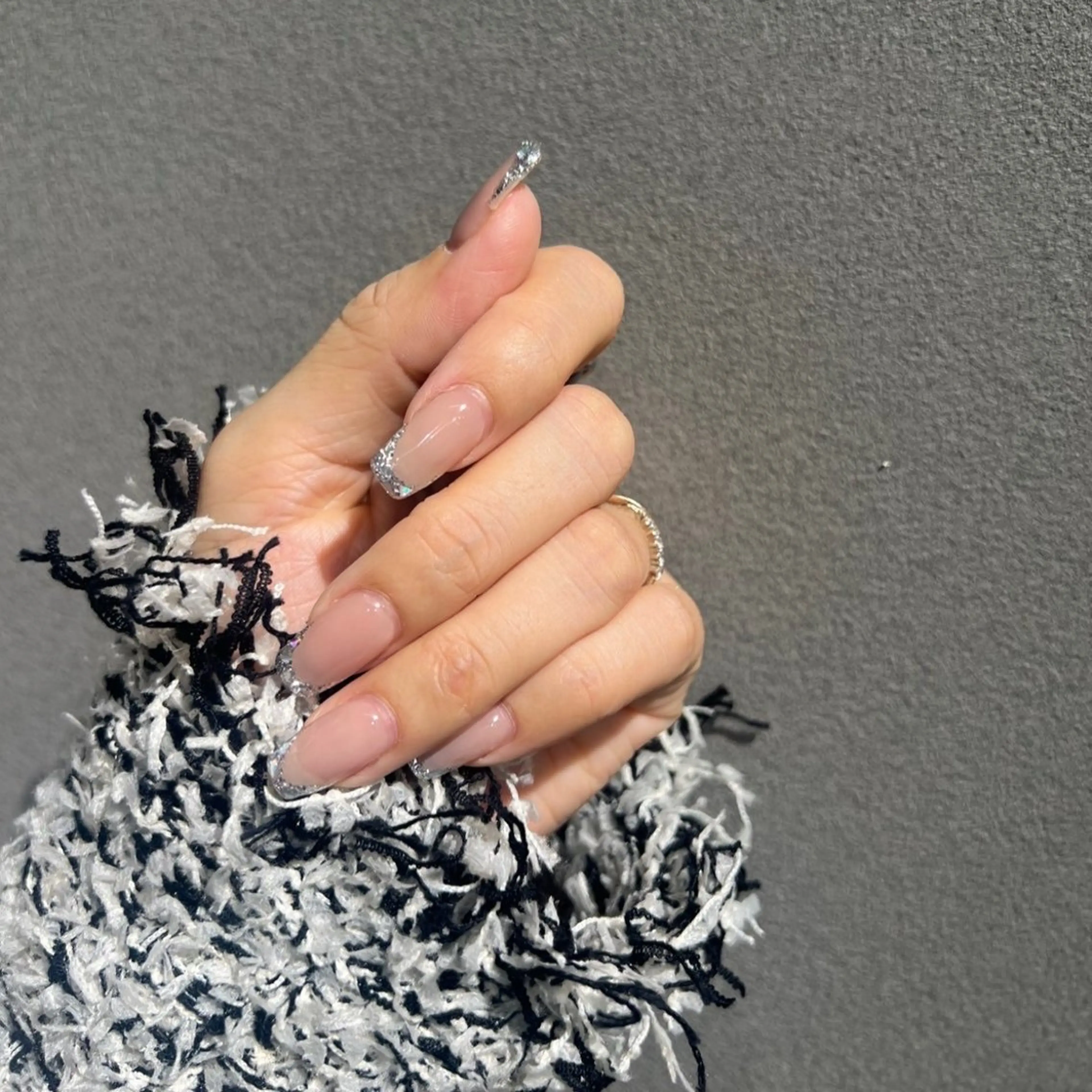 ネイル フレンチネイル ガラスフレンチ Fukuda シュウのネイルデザイン