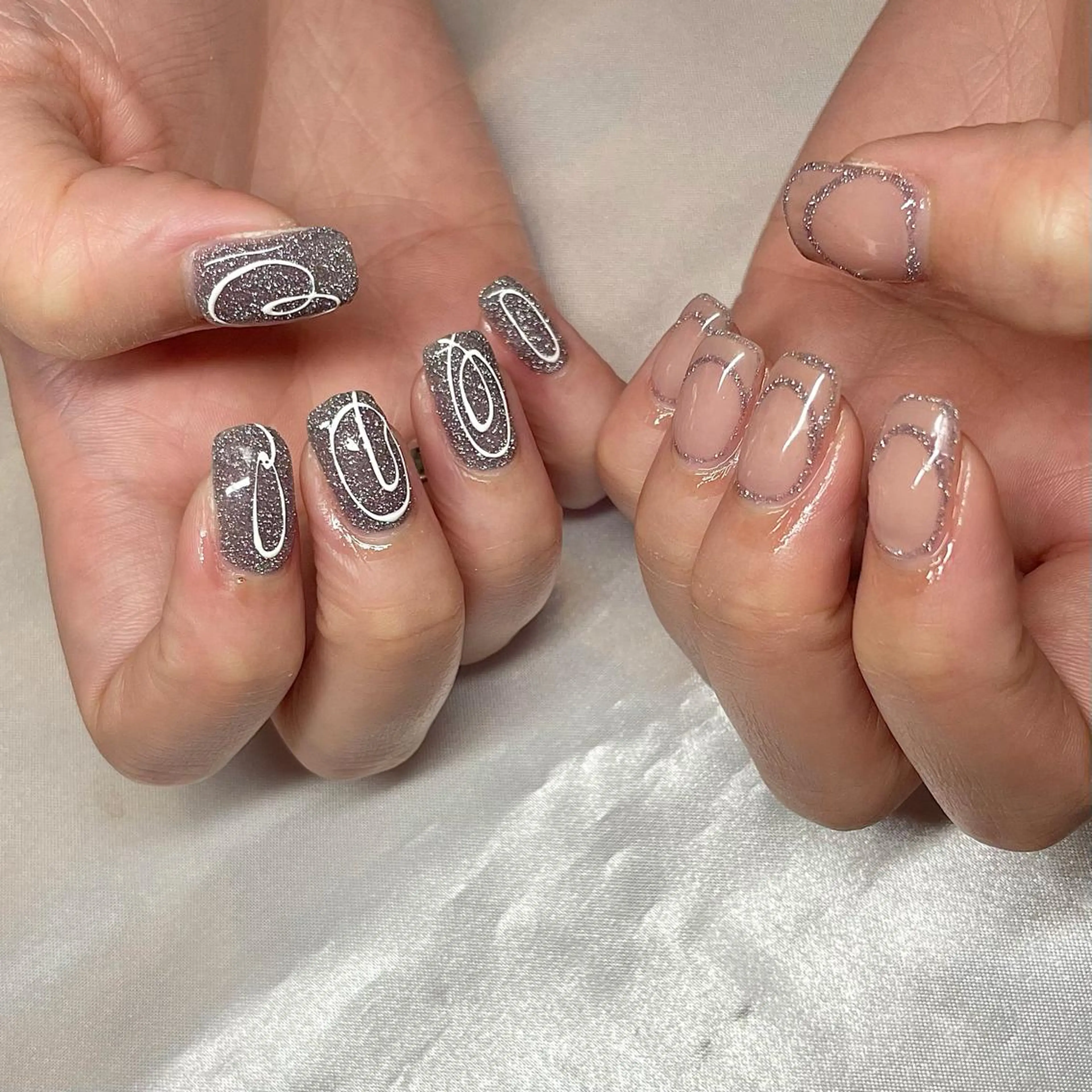 ミディアム カラー パーマ ヘアアレンジ メンズ キッズ ネイル マツエク・マツパ フラッシュネイル nail&eye Aoのマツエク・マツパデザイン