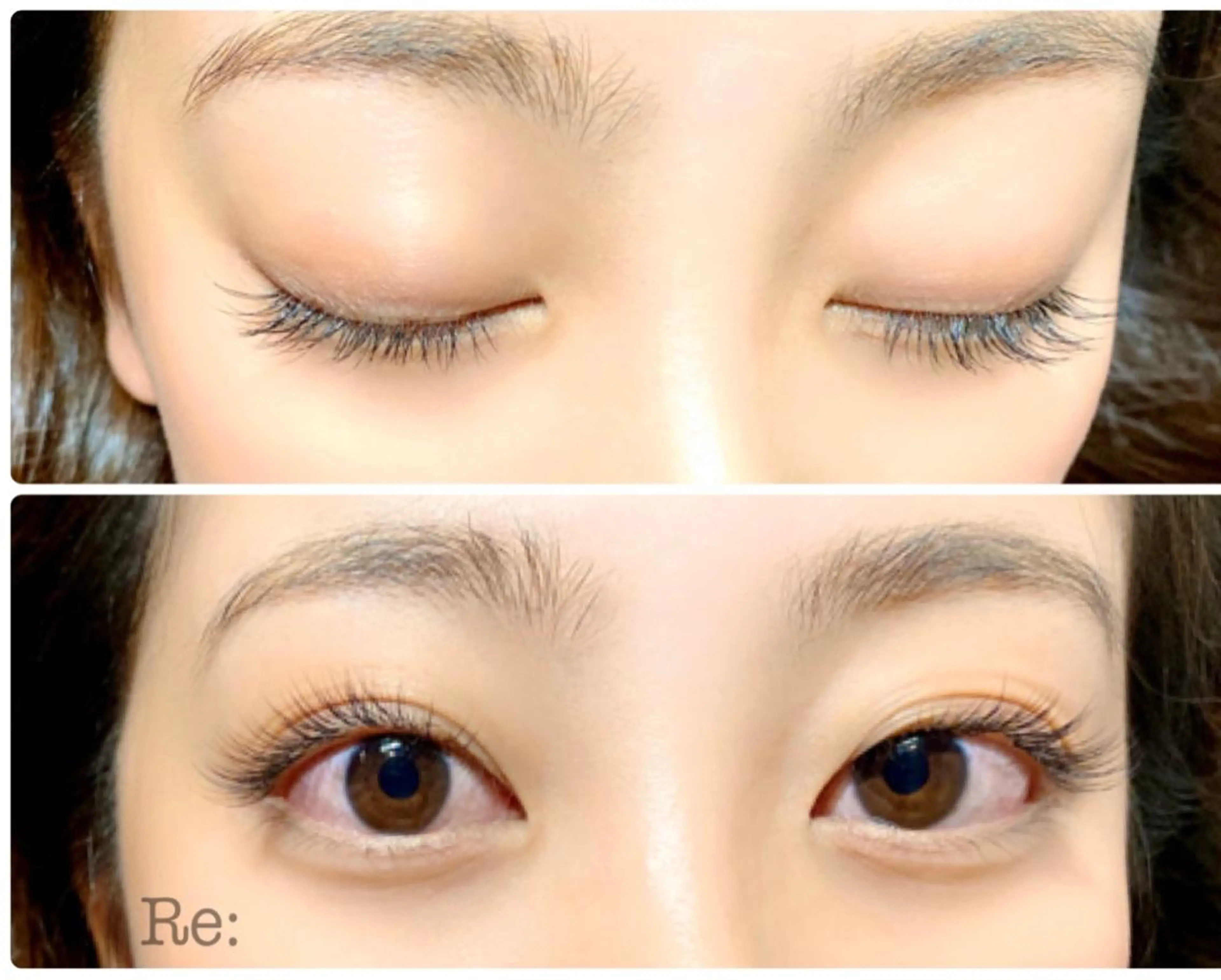 マツエク・マツパ フラットラッシュ Jカール 目尻長め セーブル Lash Re：のマツエク・マツパデザイン