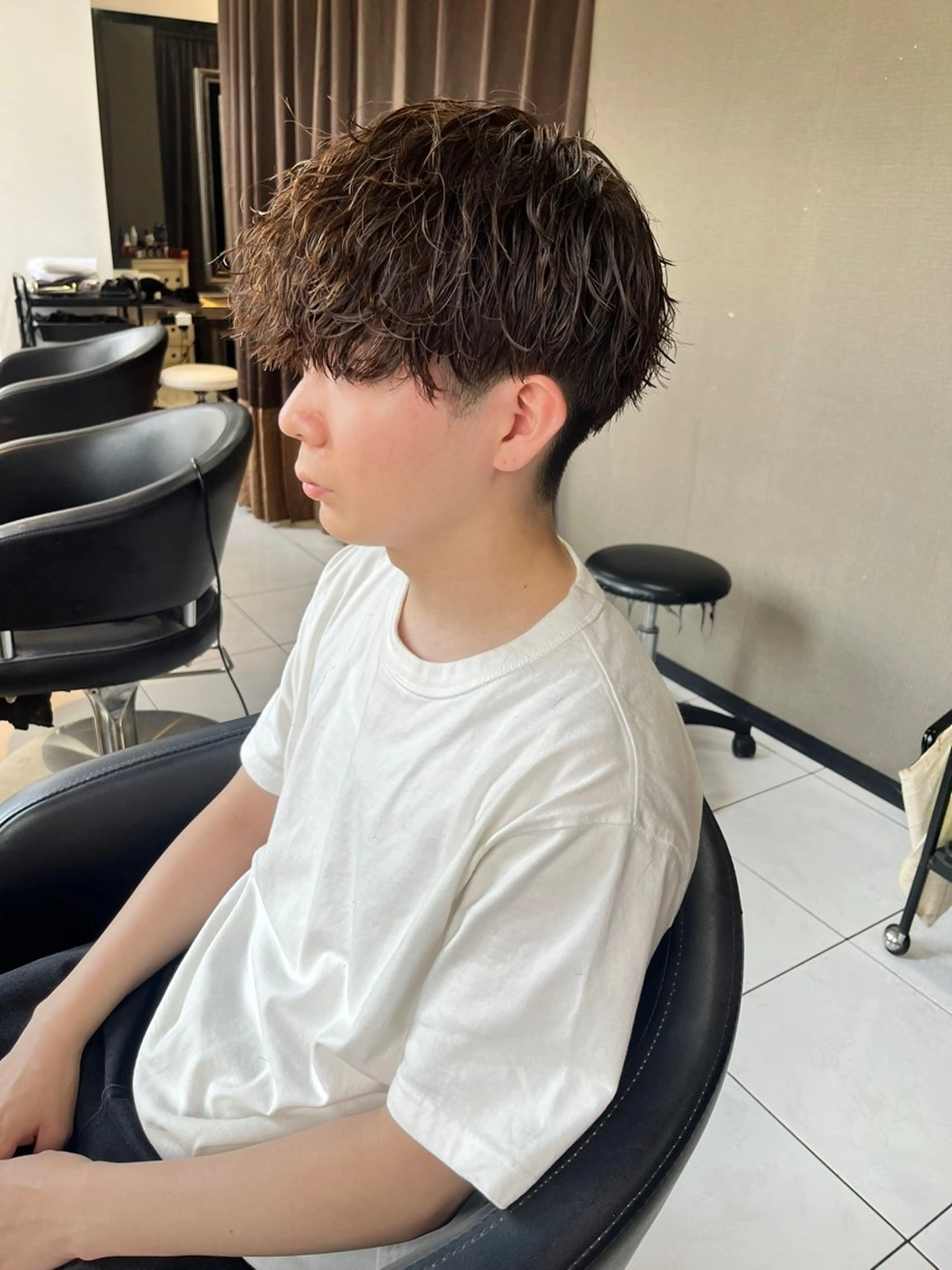 ショート メンズ マッシュ メンズパーマ カット パーマ メンズパーマの達人 🌟川内絵人のヘアスタイル