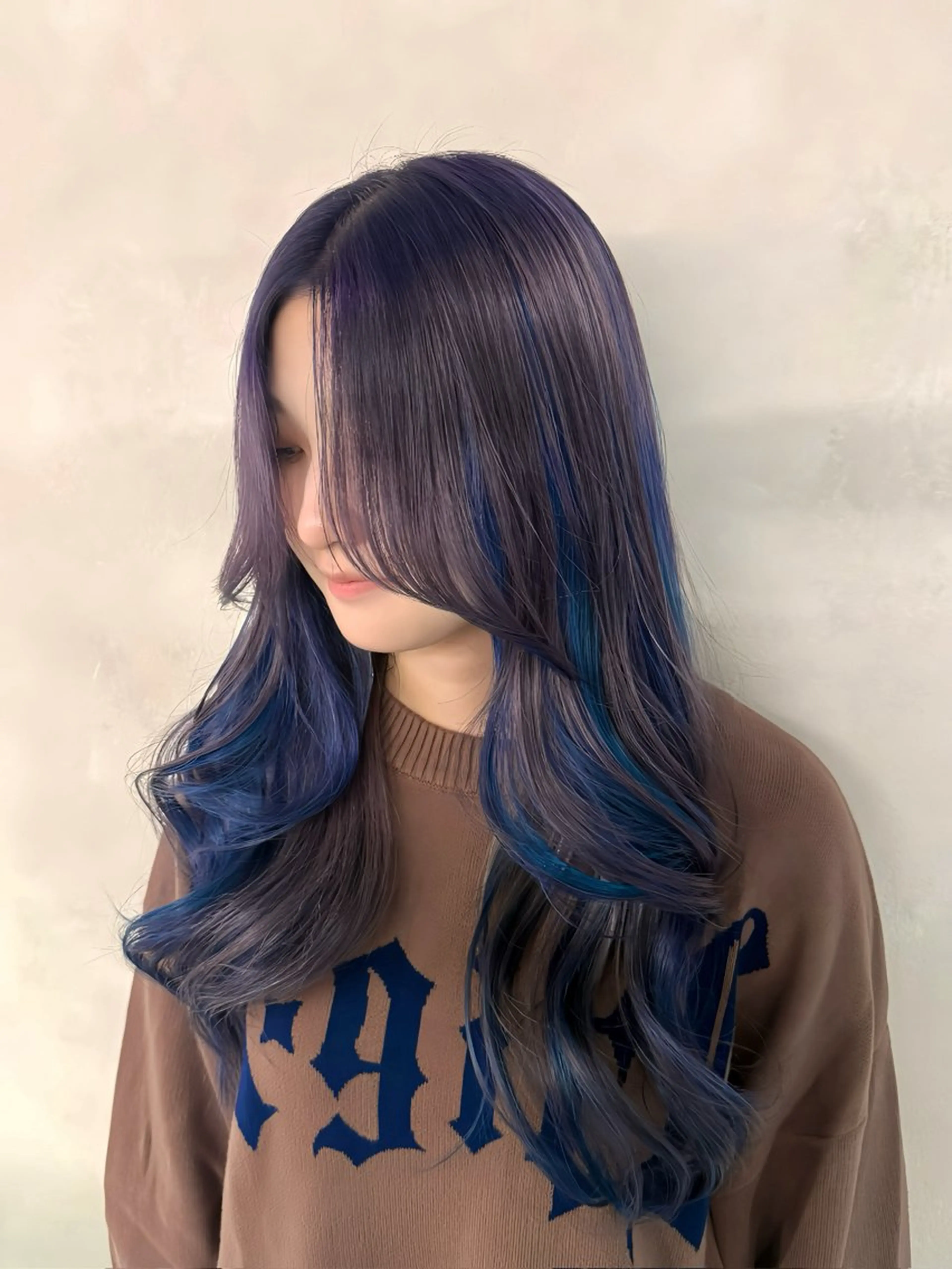 セミロング 韓国風ヘア レイヤーカット 似合わせカット 森貝 洋亮のヘアスタイル