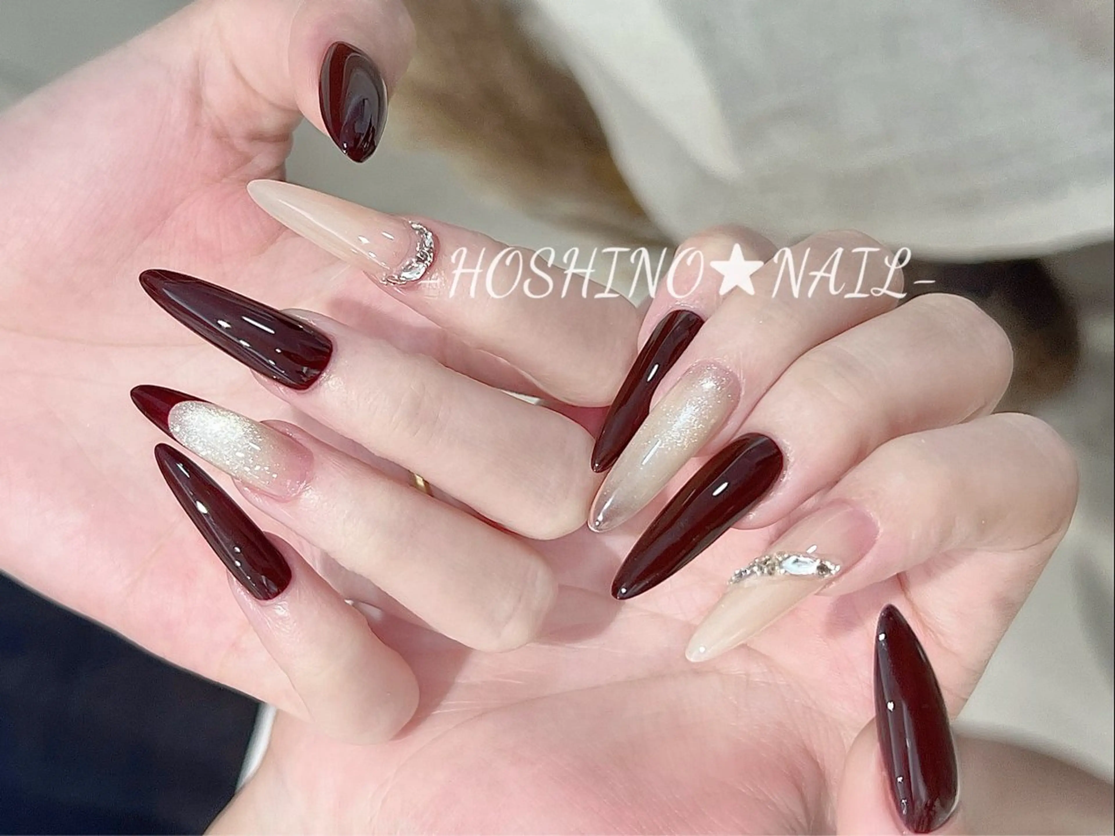 ネイル オーロラネイル チークネイル ドット フットネイル フレンチネイル ハンドネイル ★HOSHINO NAIL★新宿店のネイルデザイン