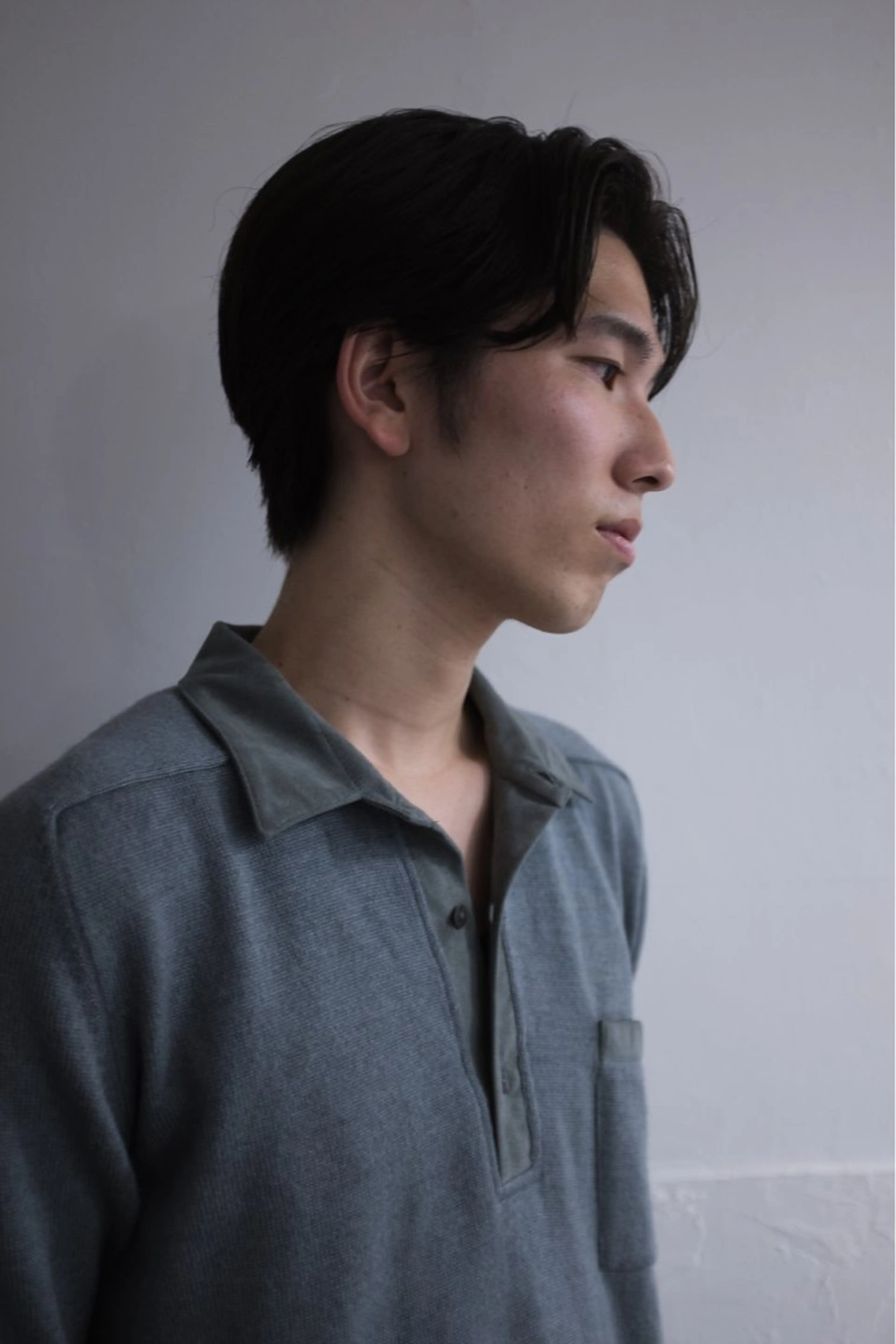 ミディアム メンズ カット メンズスタイリスト リュウジのヘアスタイル