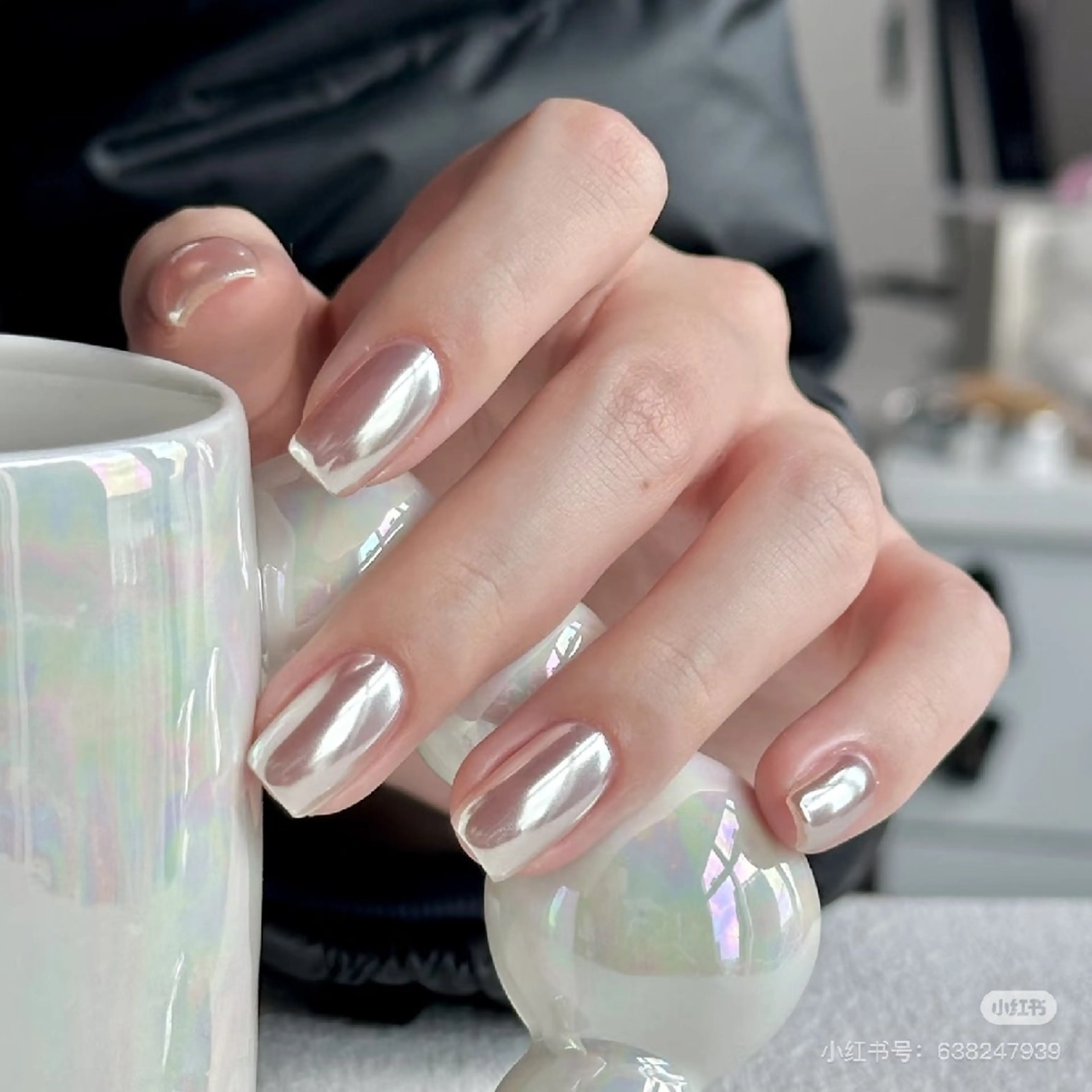 【初回ジェルオフ無料】💓ミラー/オーロラ🧲ワンカラーの写真