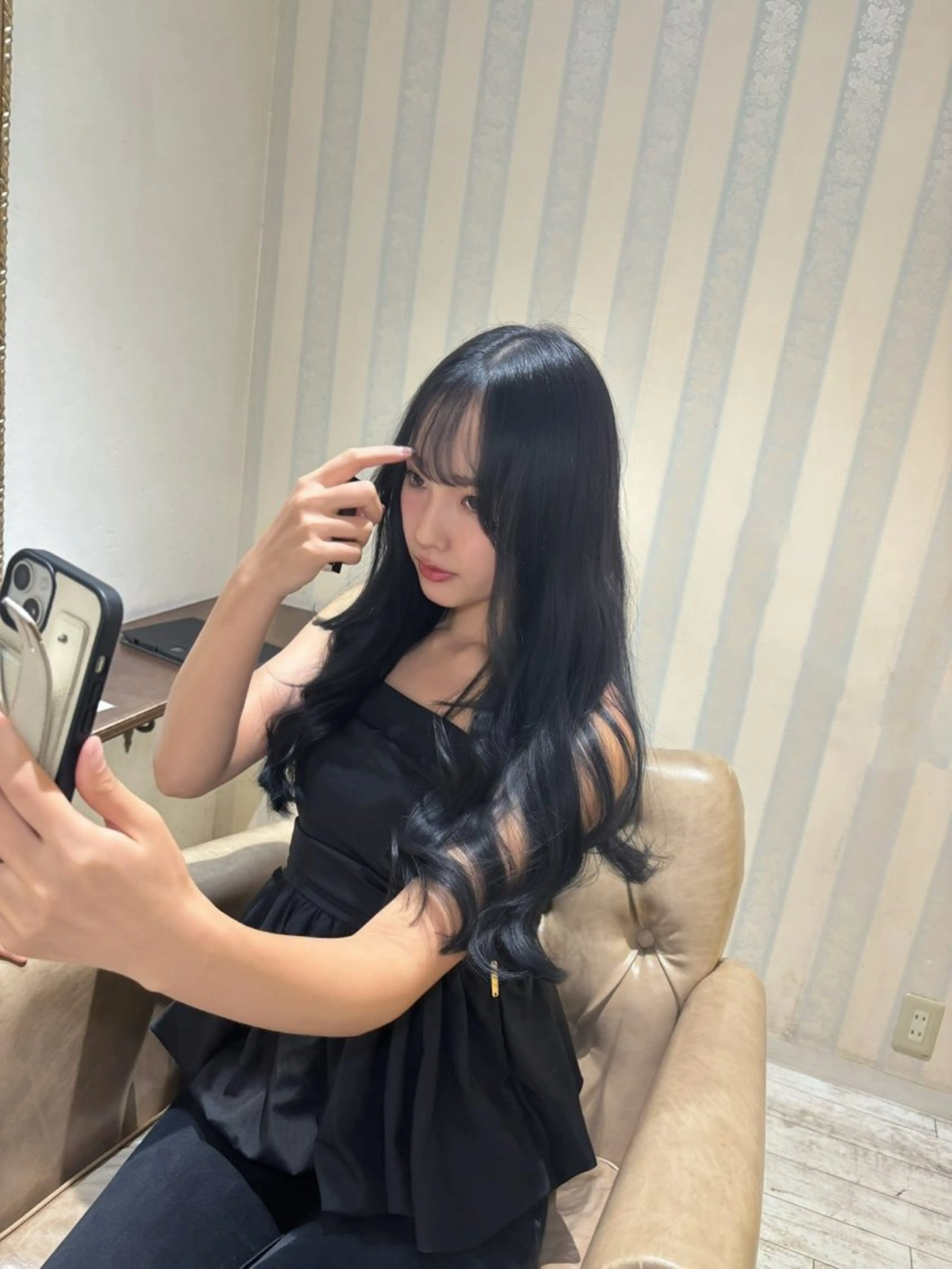 ロング カラー ふうか 心斎橋美容室のヘアスタイル