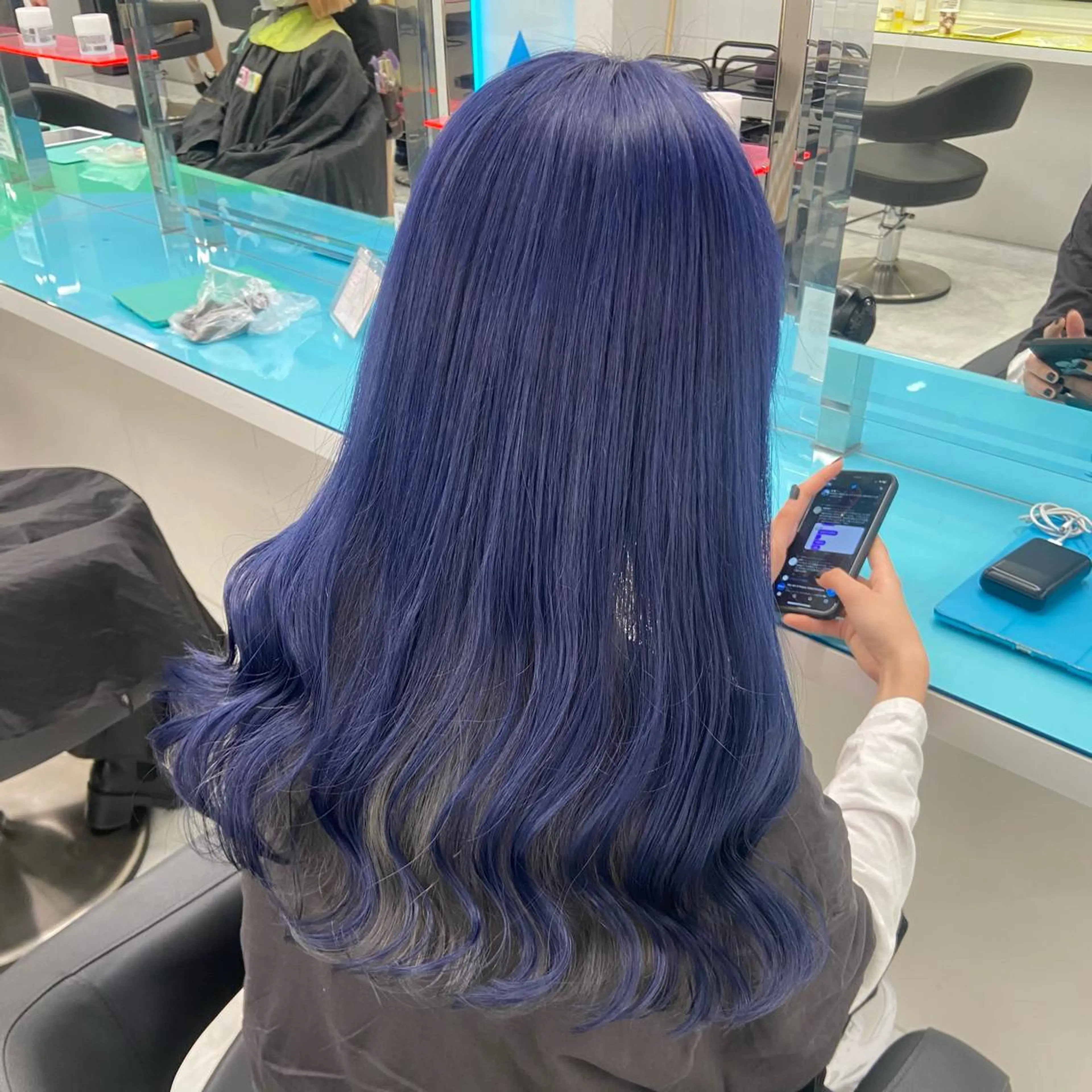 ロング カラー ヘアカラー ヘアセット ワインレッド 🍒KAHOのヘアスタイル