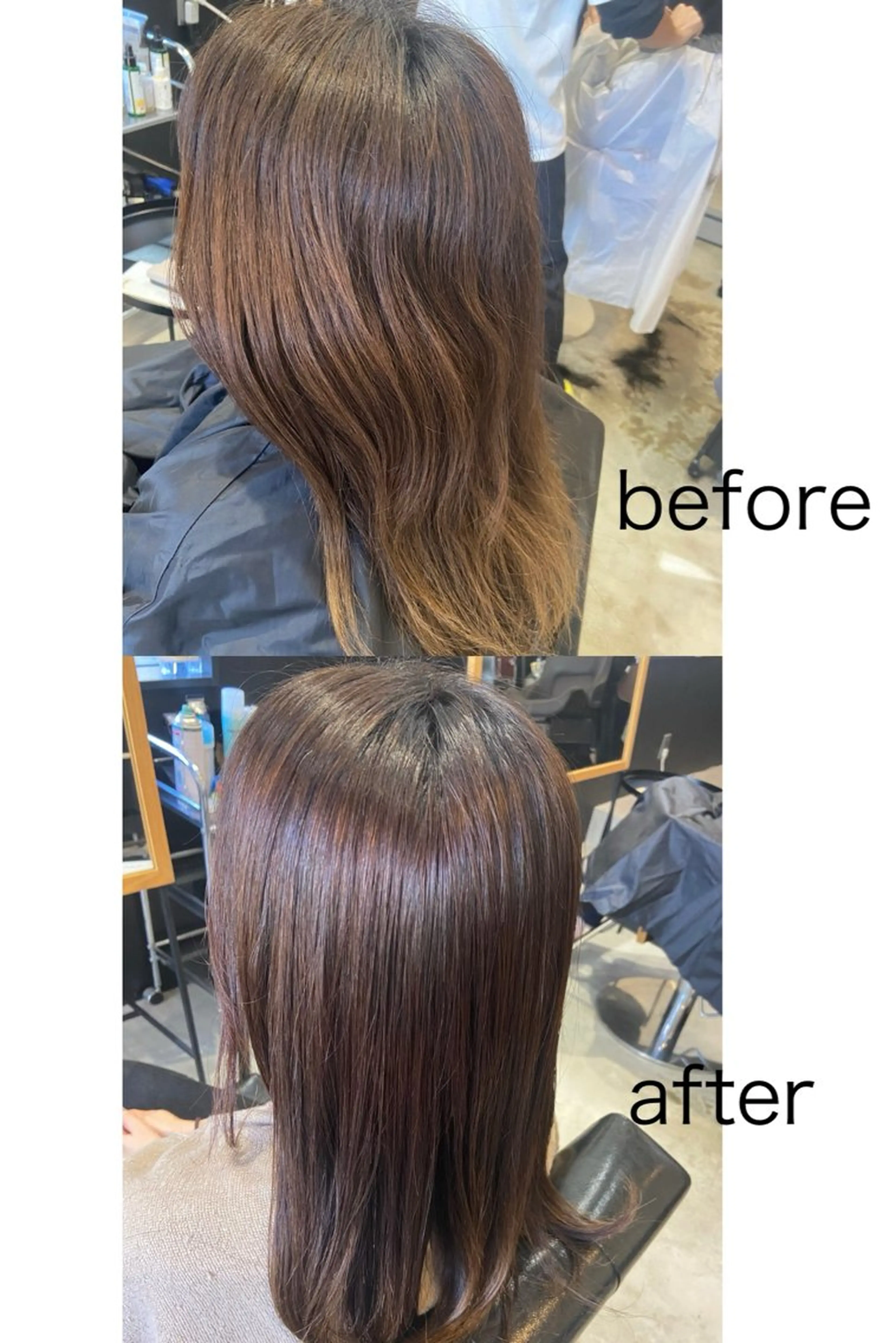 セミロング 縮毛矯正 縮毛矯正 hair salon TOKUNAGA所属・💫縮毛矯正/ カット💫徳永あい子のヘアスタイル