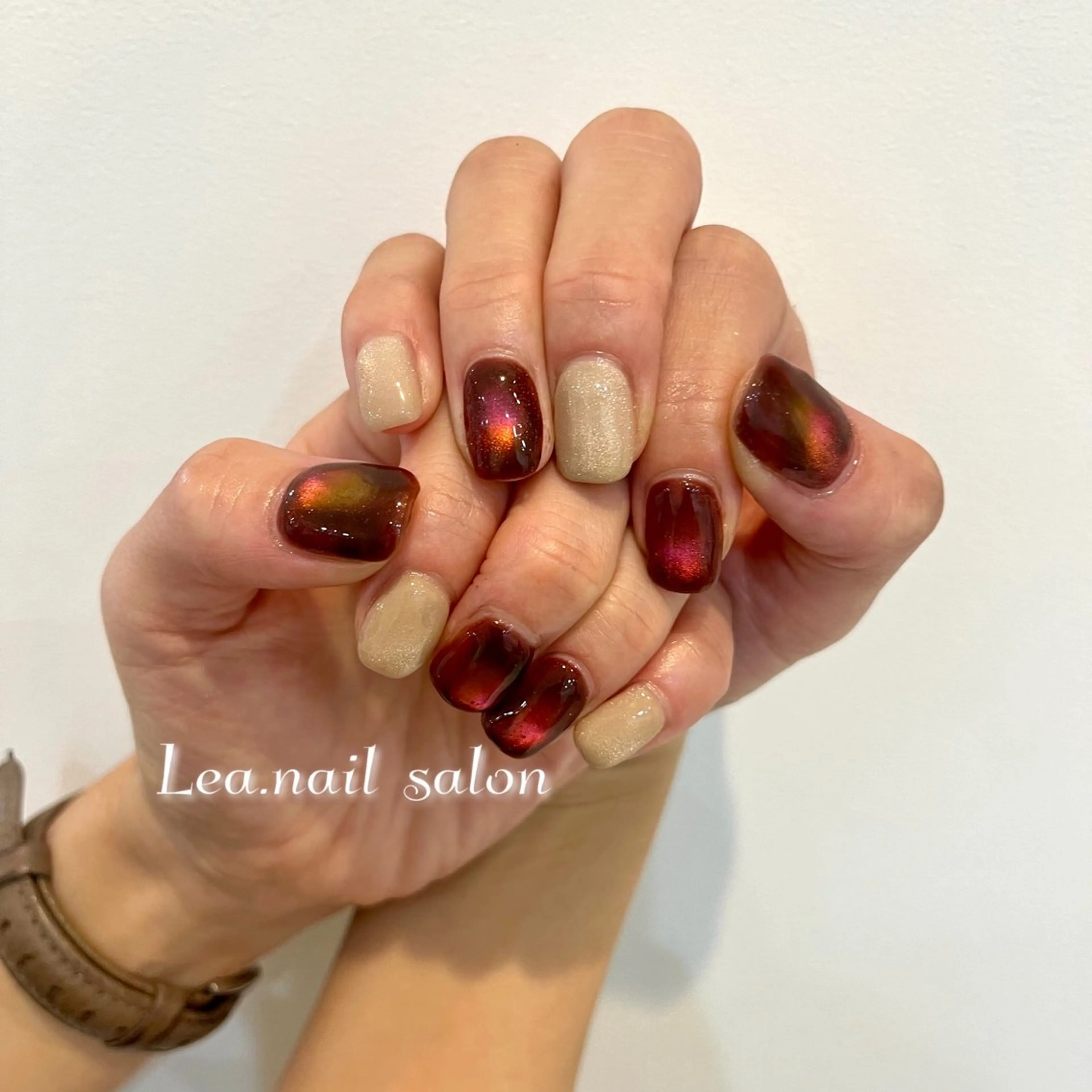 ネイル マグネットネイル Lea.nail salon所属・大波 万桜のネイルデザイン