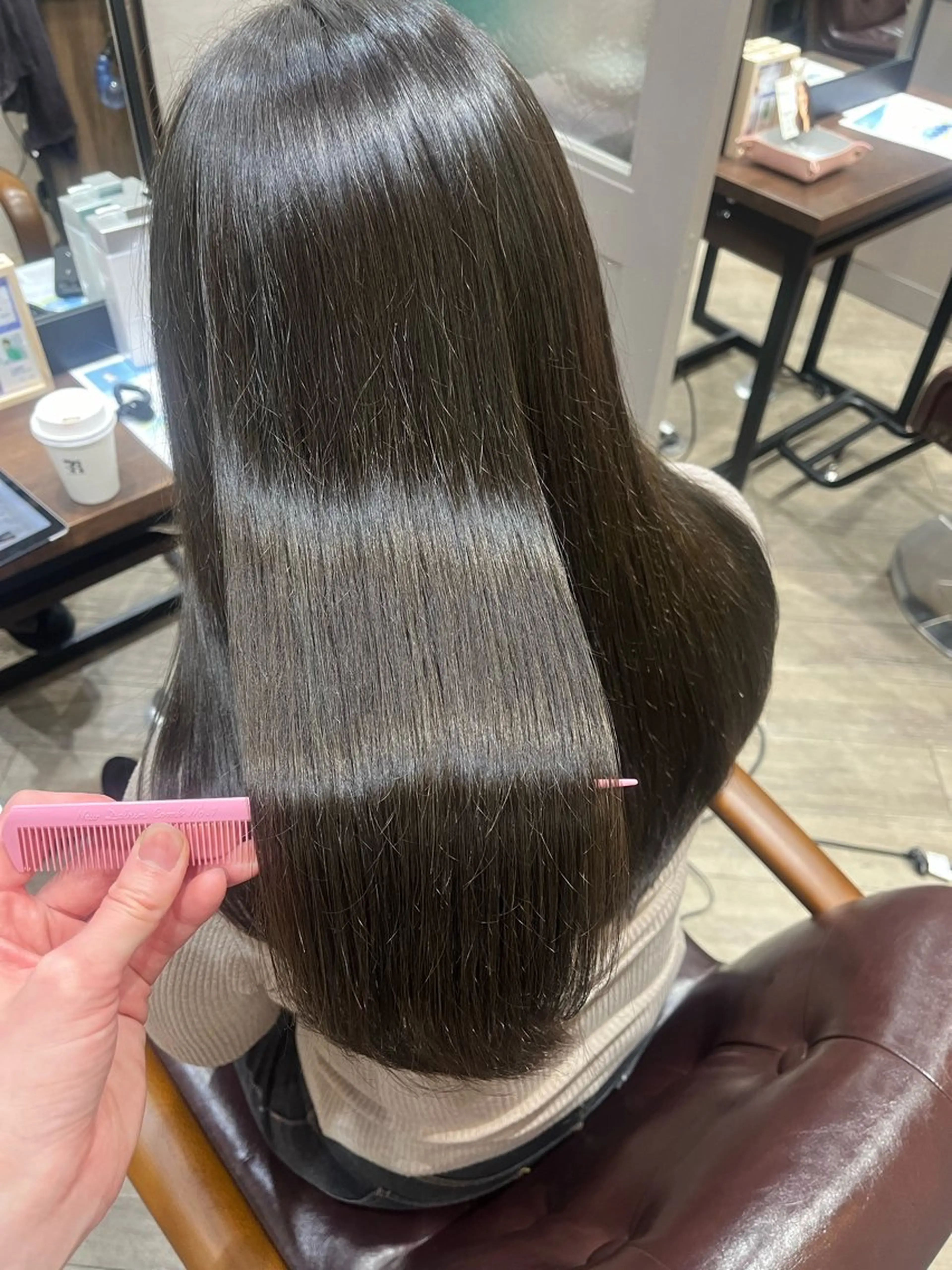 ミディアム カラー グレージュ オリーブグレージュ オリーブグレー 🫧ぷる艶カラー🫧 Yuubi🦩のヘアスタイル