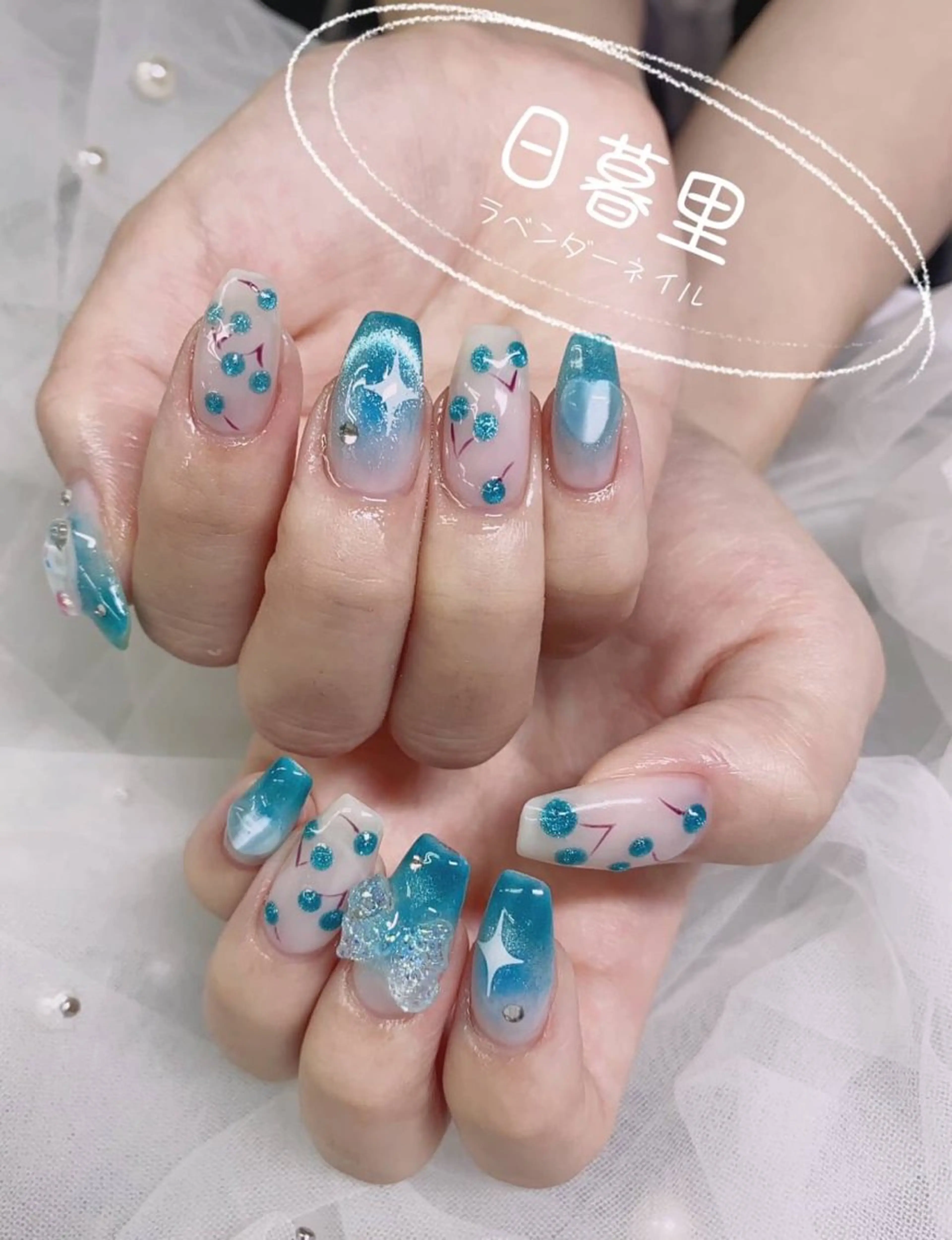 ネイル ラベンダー💖日暮里 ルル💖ネイルのネイルデザイン