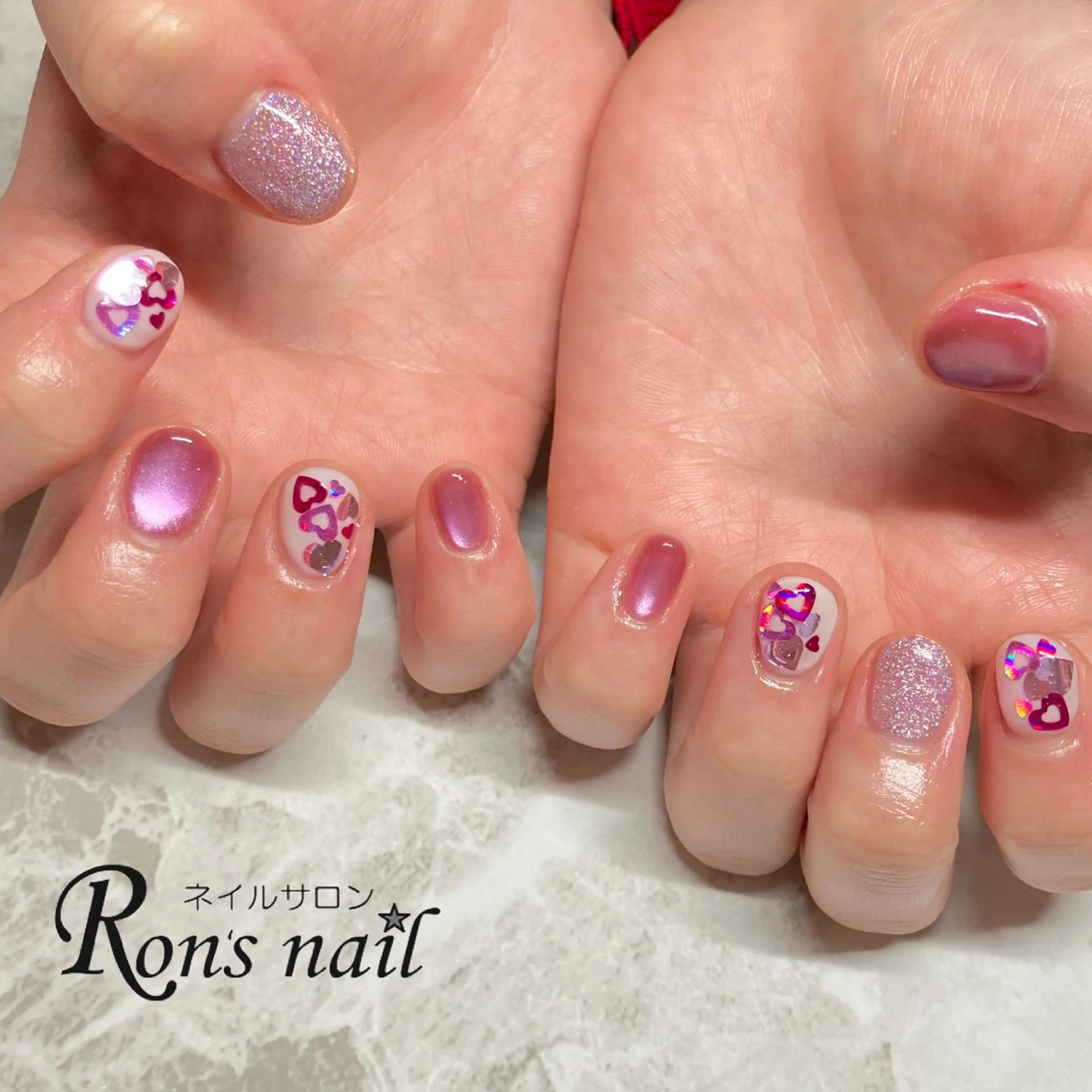 ネイル マグネットネイル Ron's nail 笹岡のネイルデザイン