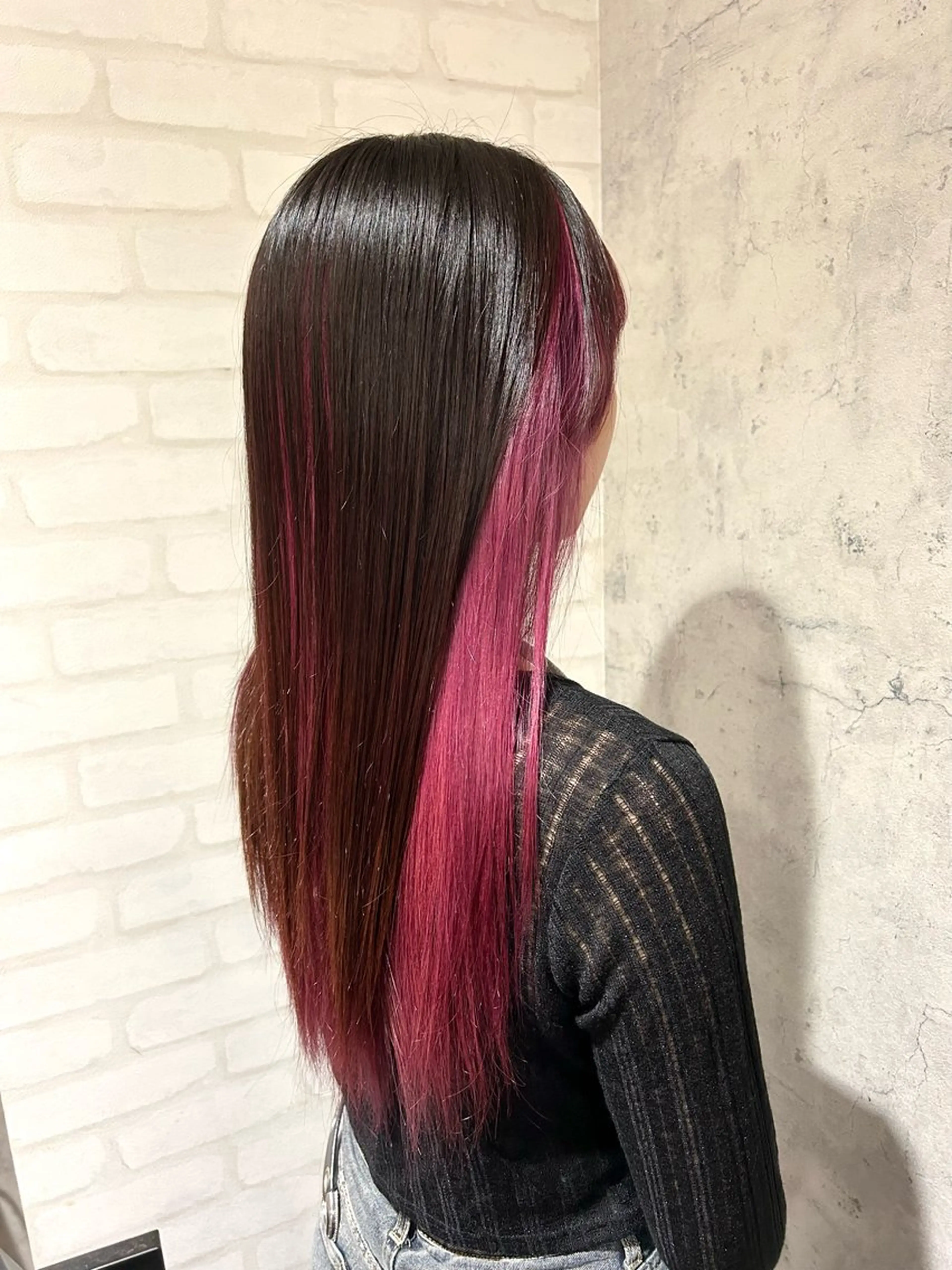 セミロング カラー ピンクカラー ヘアカラー トリートメント パーソナルカラー 診断🍀マリンのヘアスタイル