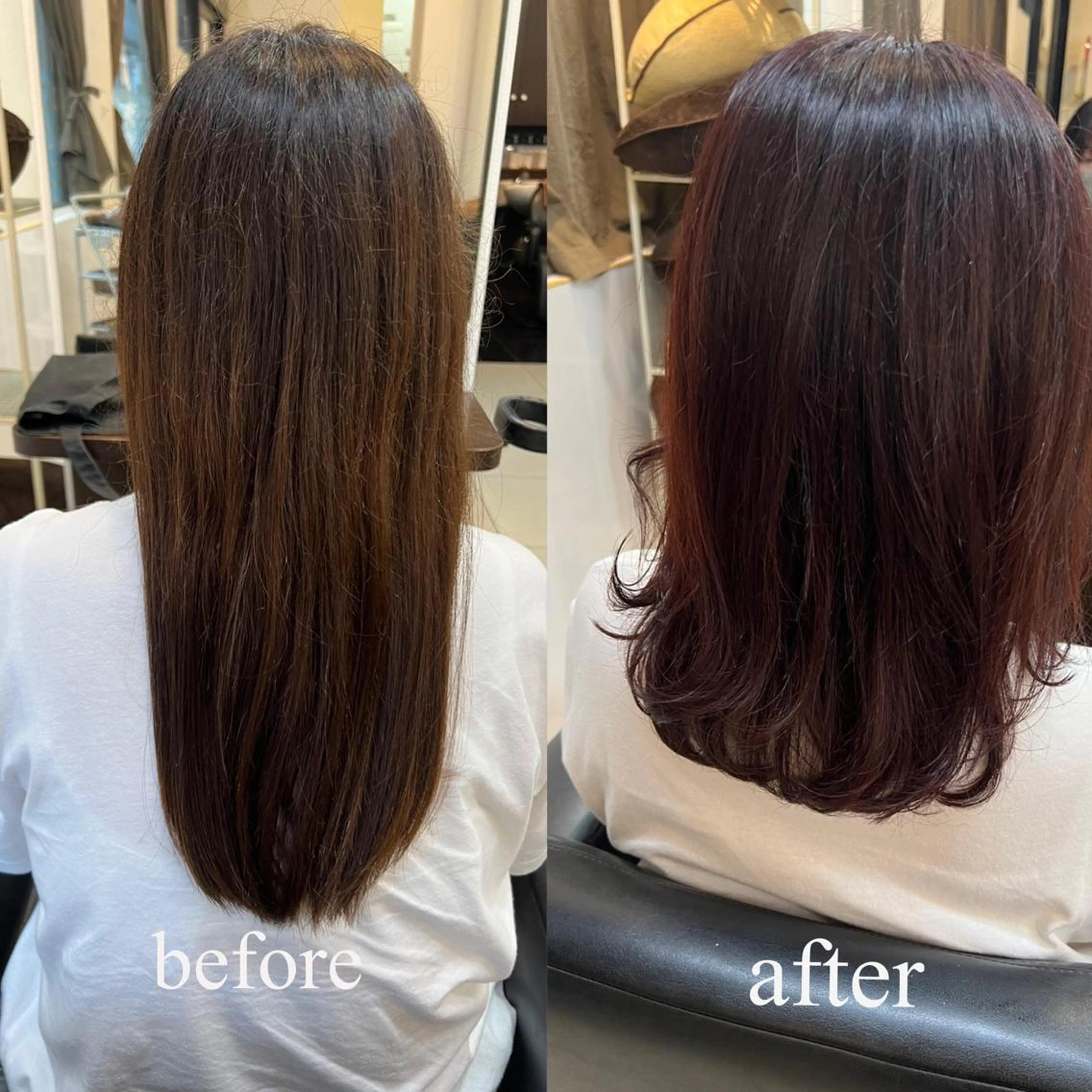 セミロング カラー 大人女性ぼかし メンズ強化🦙平作のヘアスタイル