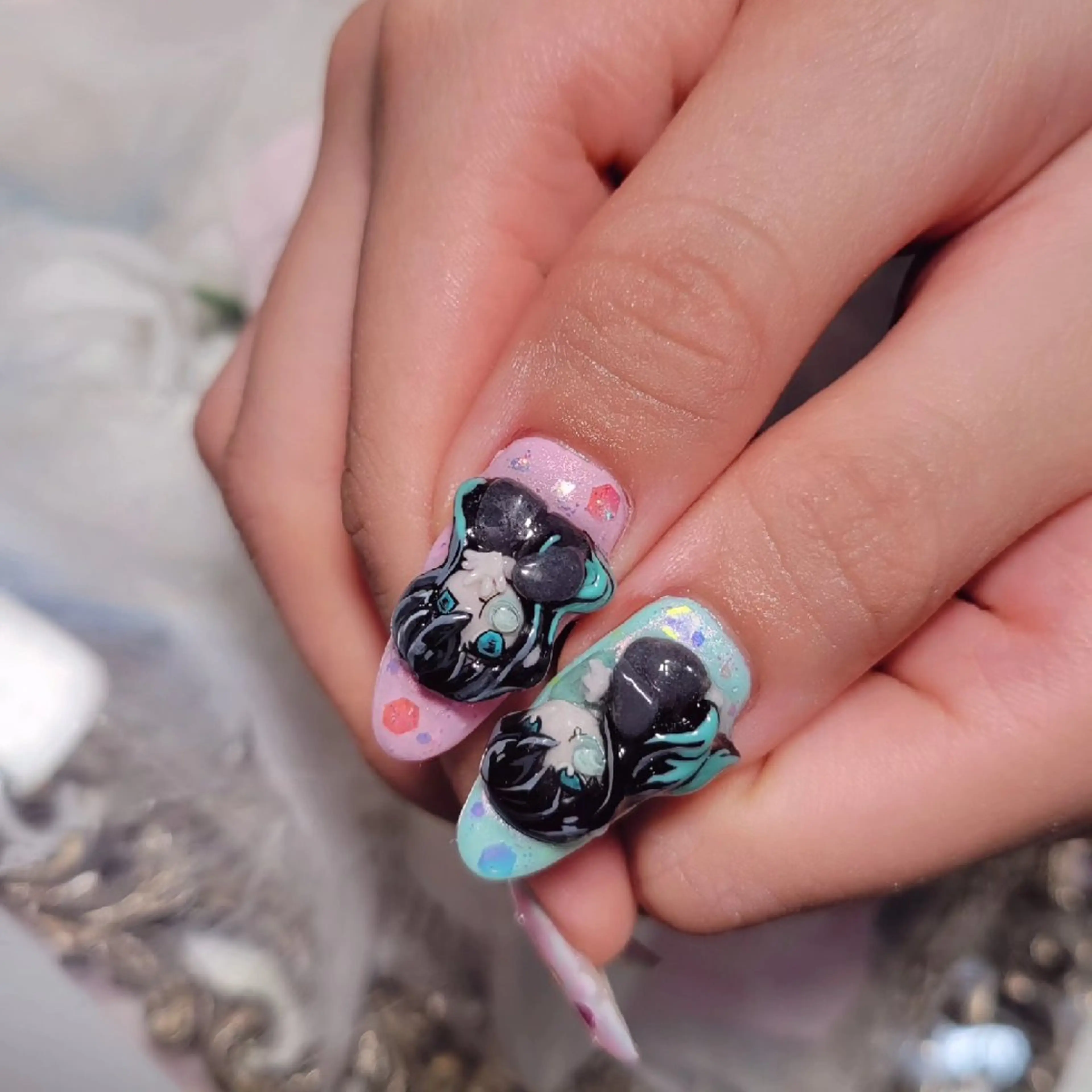 ネイル アートネイル ジェルネイル おで@ oderi_nailのネイルデザイン