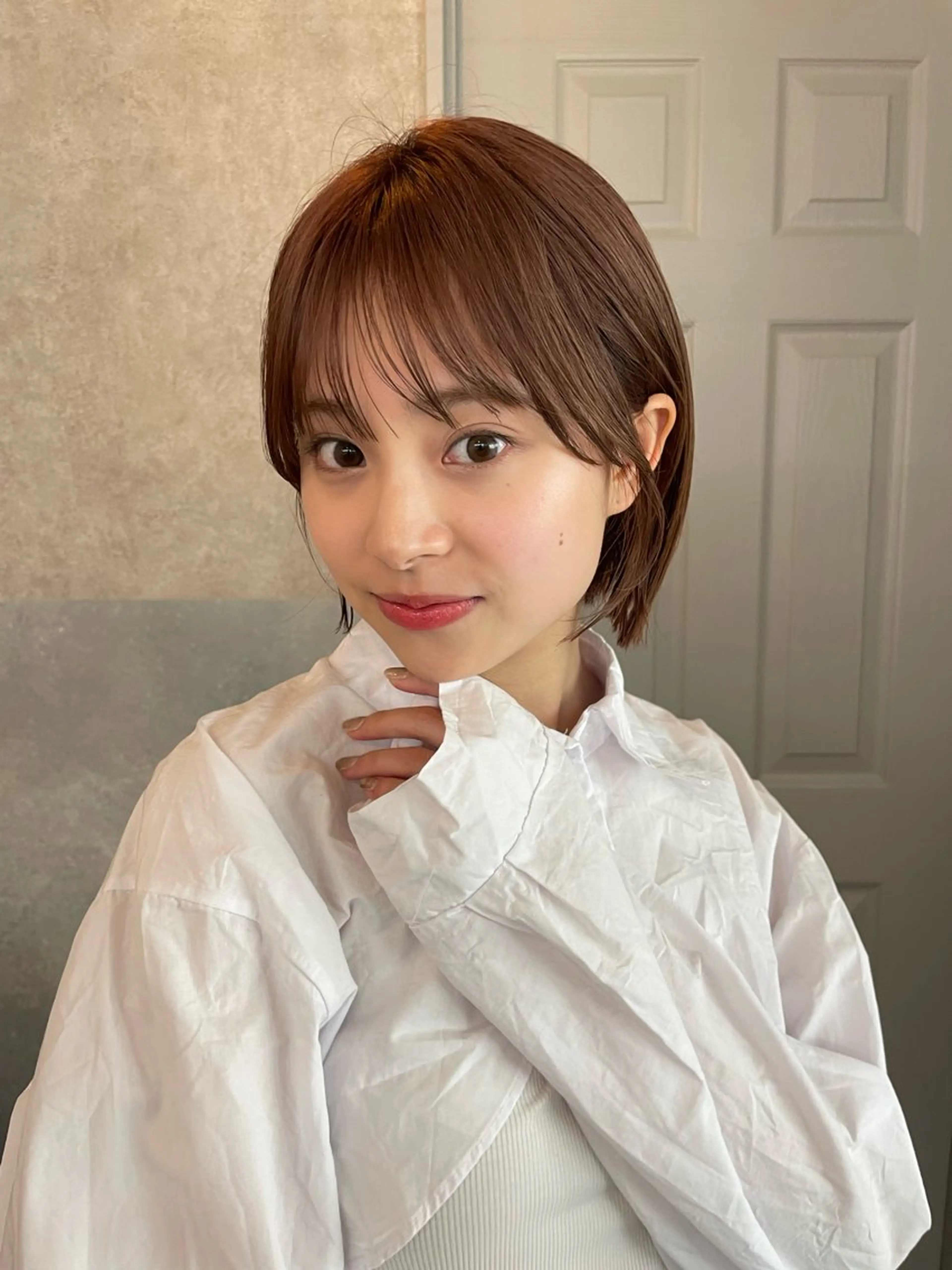 ショート ボブ顔周りカット honokaのヘアスタイル