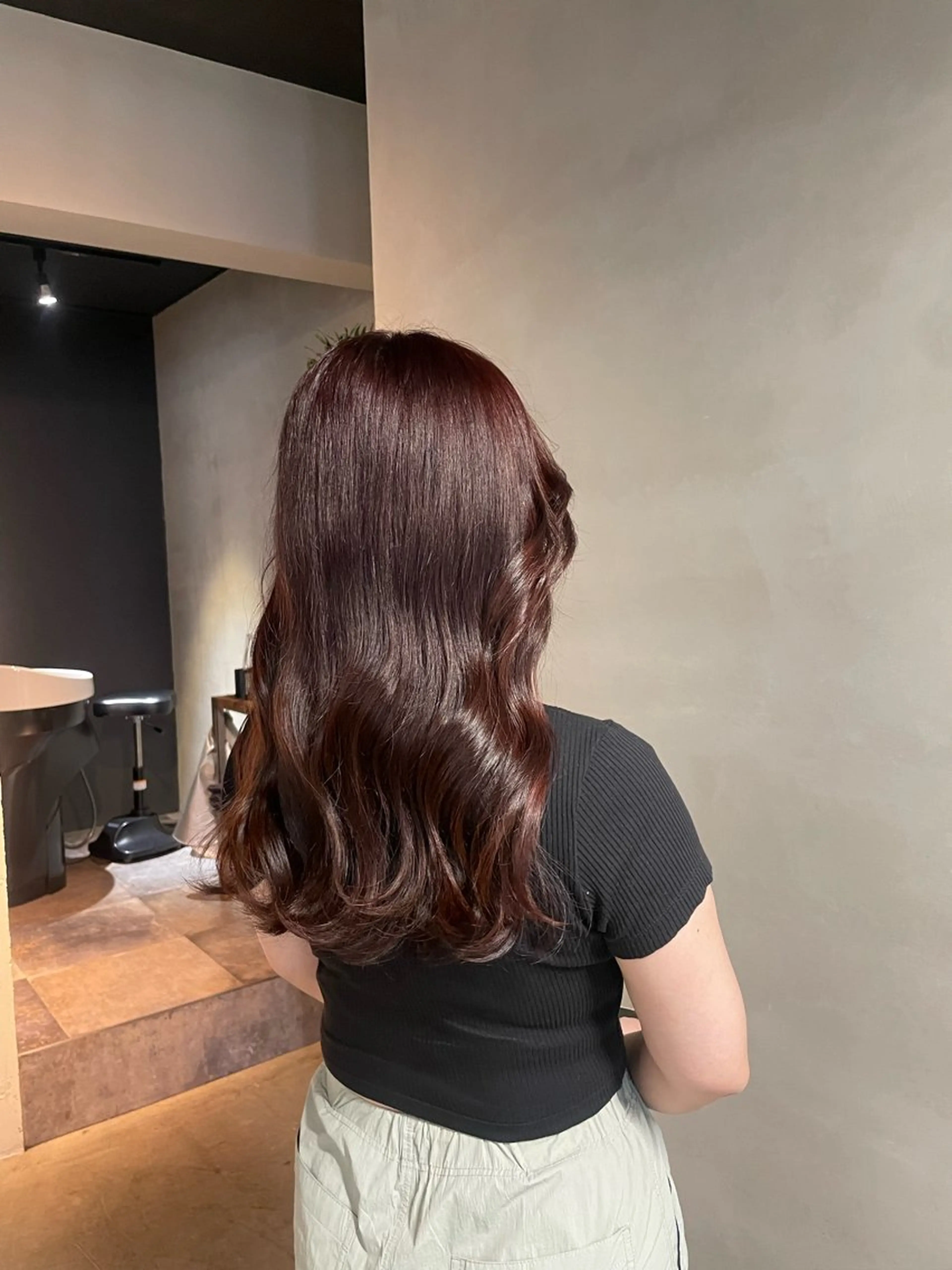 ロング カラー ヘアカラー トリートメント 透明感・美髪 monsoワニベユナのヘアスタイル