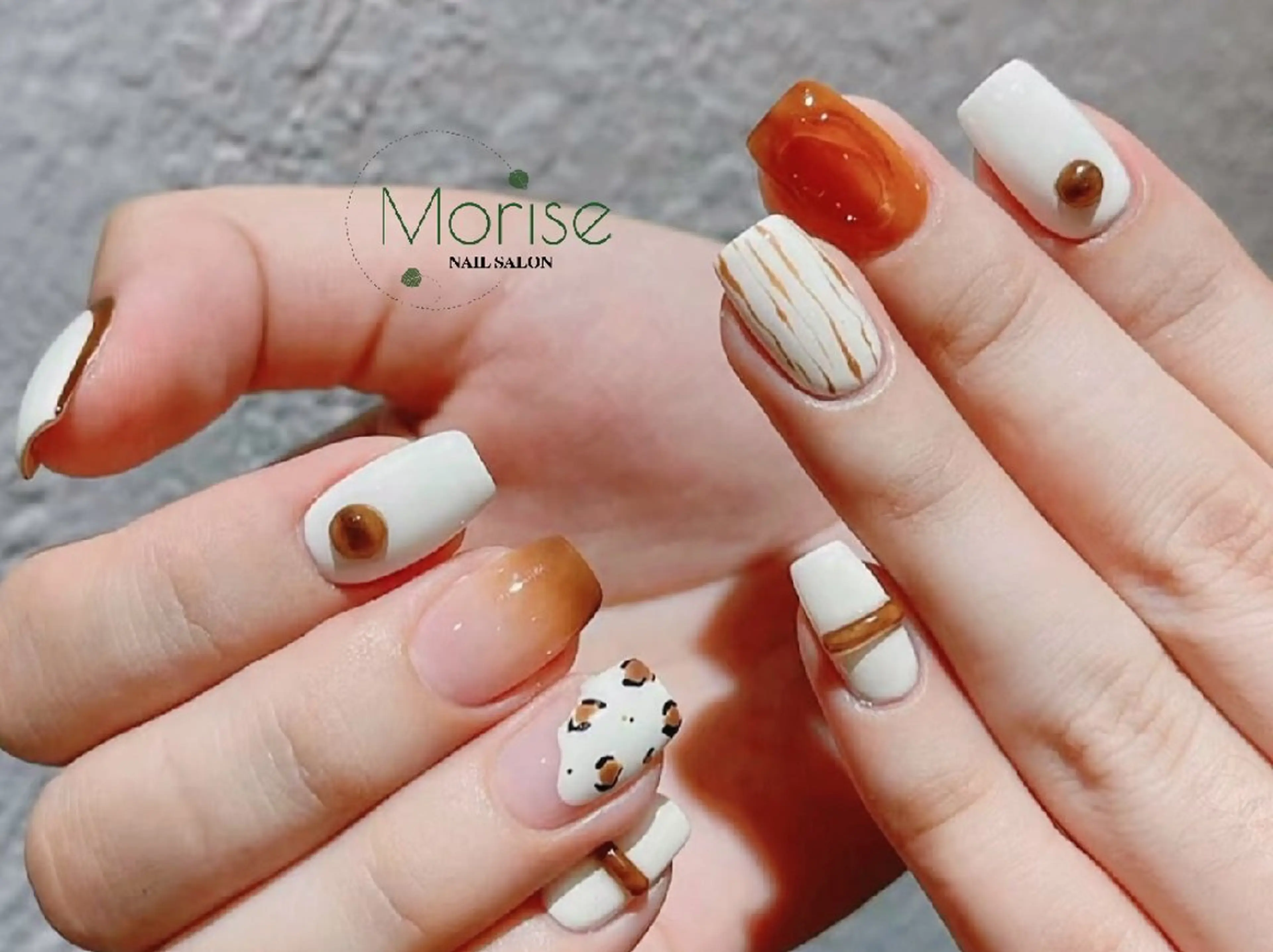 ネイル フットネイル フレンチネイル ジェルネイル ガラスフレンチ 韓国ネイル ハンドネイル ハンドケア MoriseNail 原宿店のネイルデザイン