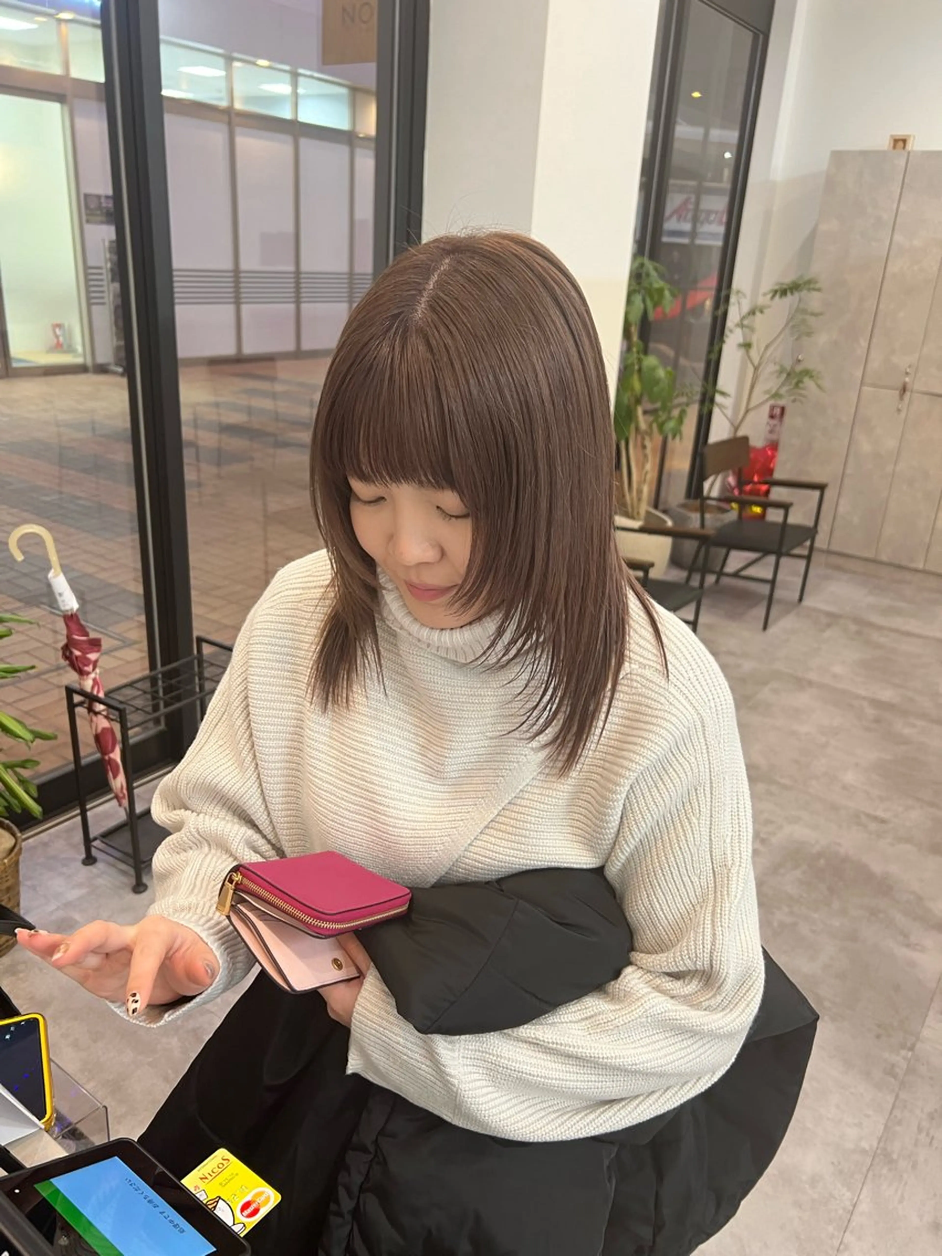 ミディアム カラー ベージュカラー ミルクティーベージュ シャギー ✨NOMAD印西✨ 黒川勇輝のヘアスタイル