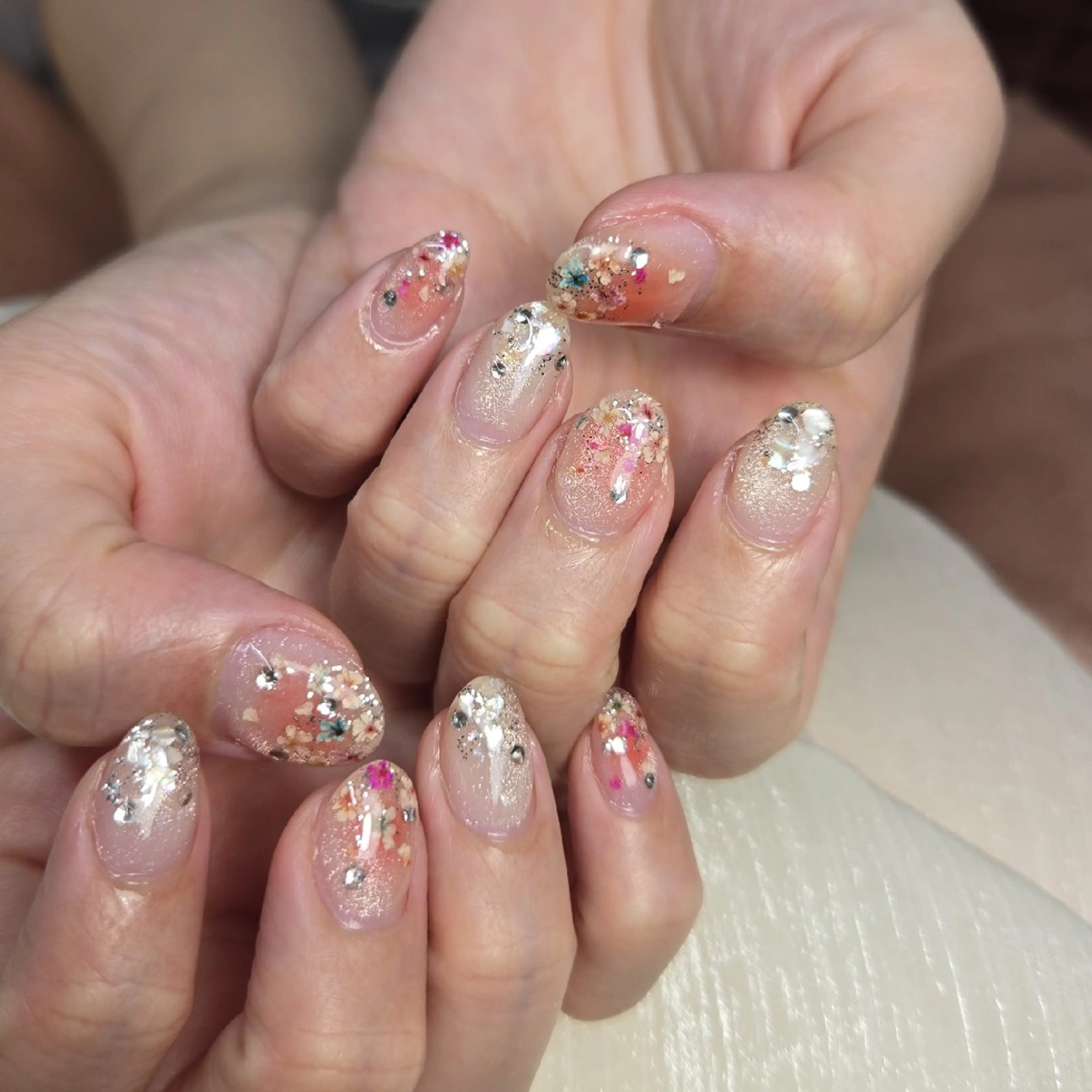 ネイル 春ネイル ハンドネイル ネイルサロンベルティ .ひとみのネイルデザイン