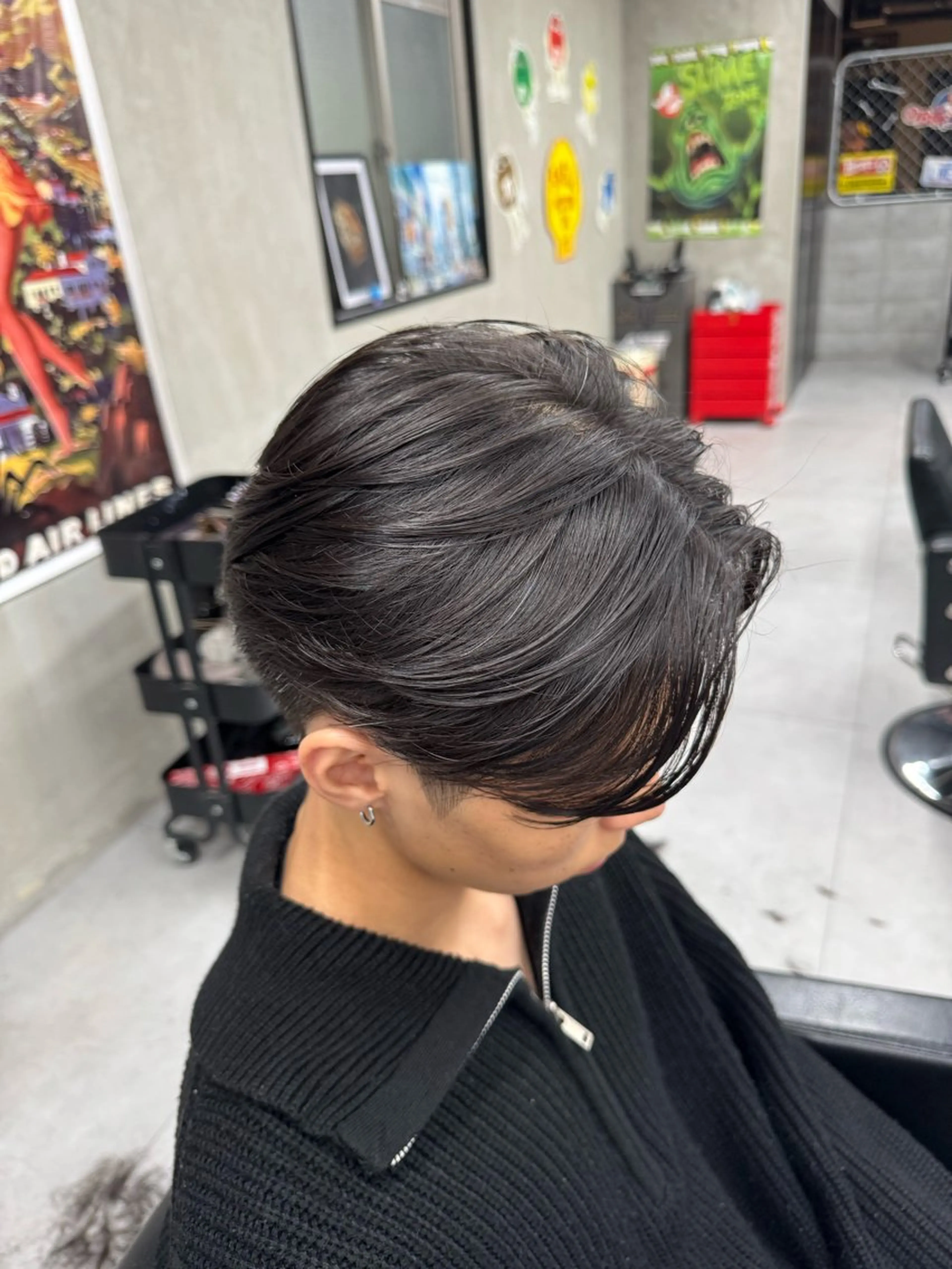 ミディアム メンズ カット Buzzy 大畠　慎三郎のヘアスタイル