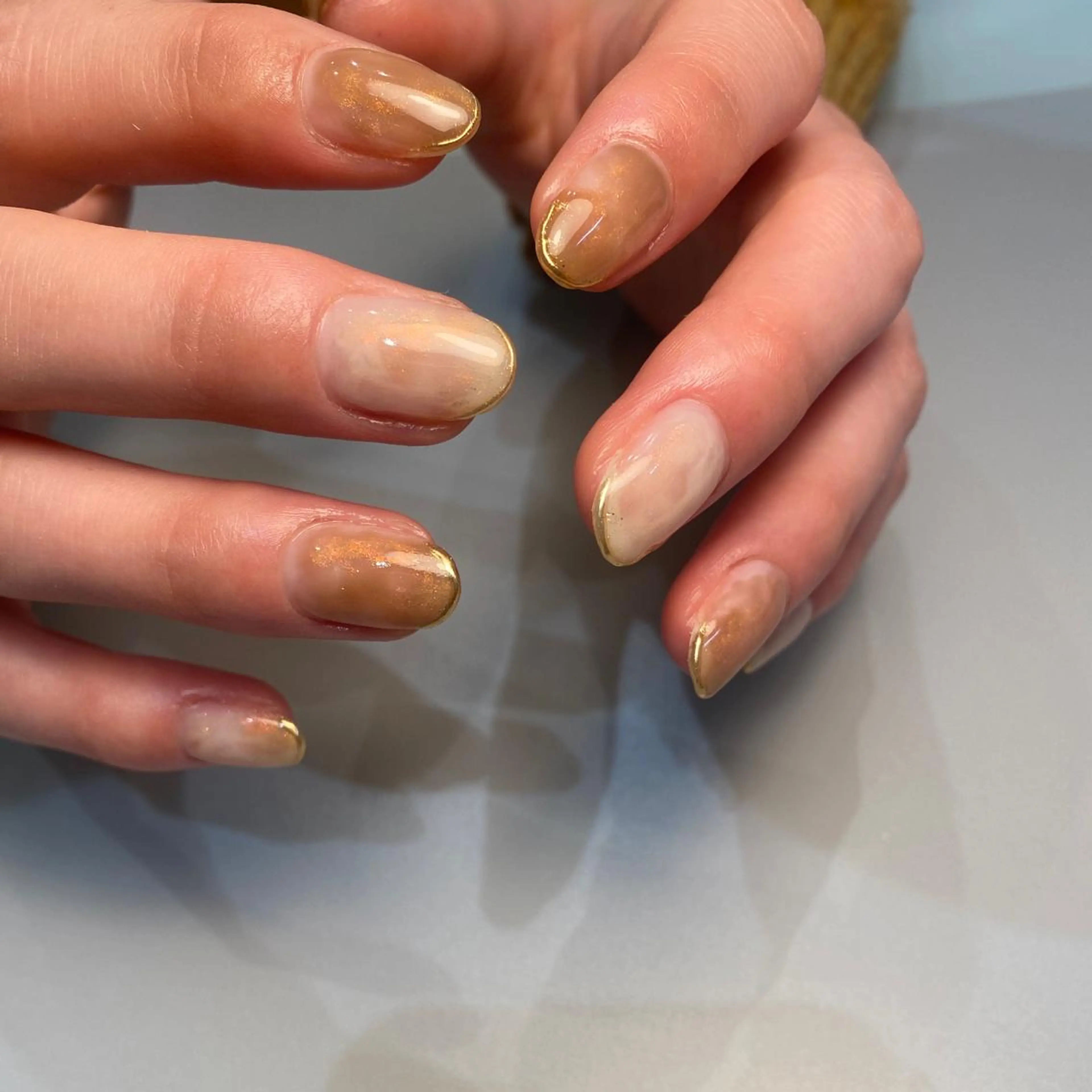 ネイル ハンドネイル NINEnami ニュアンスネイルのネイルデザイン