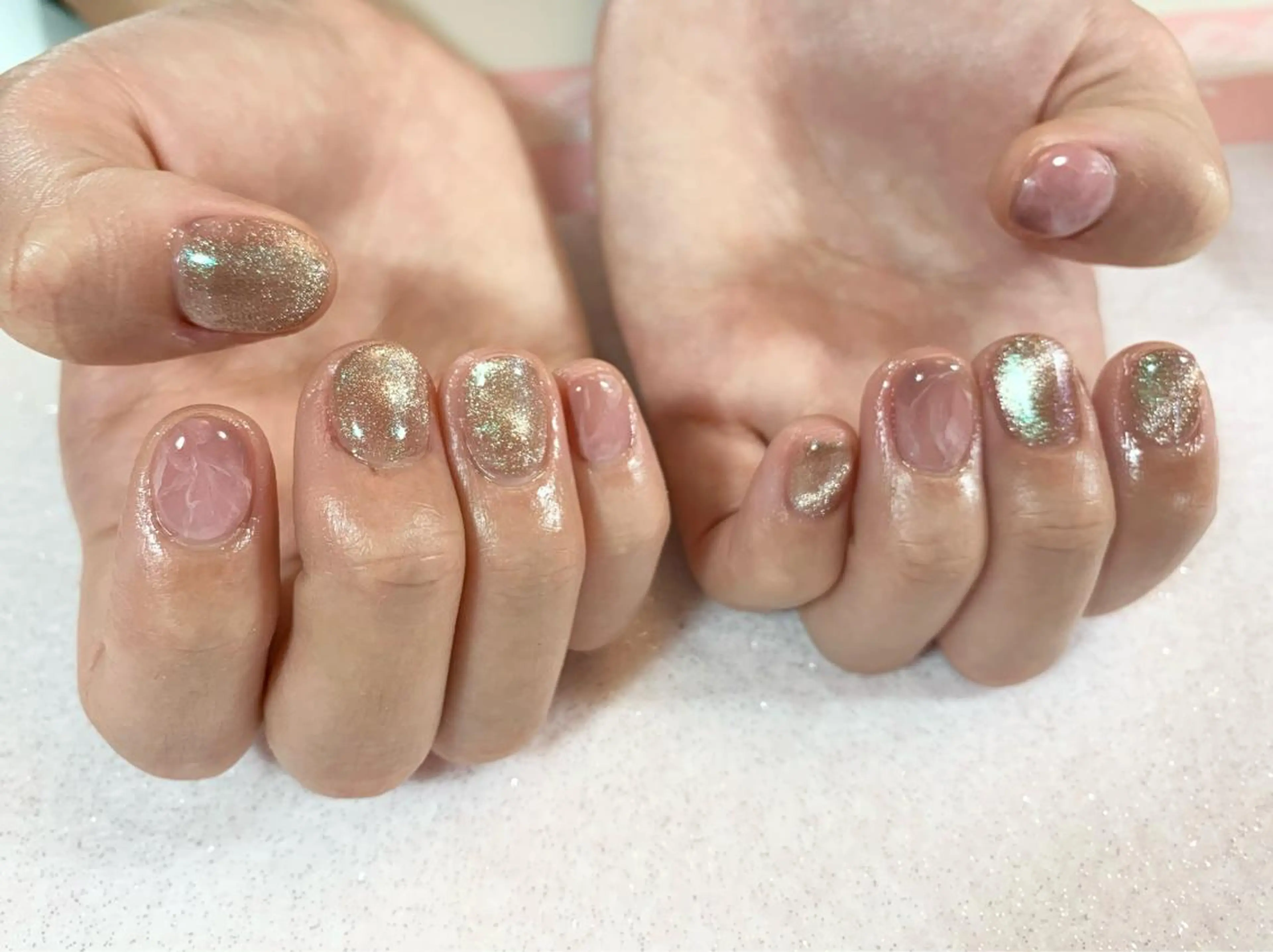 ネイル マグネットネイル ハンドネイル 手塚 里奈のネイルデザイン