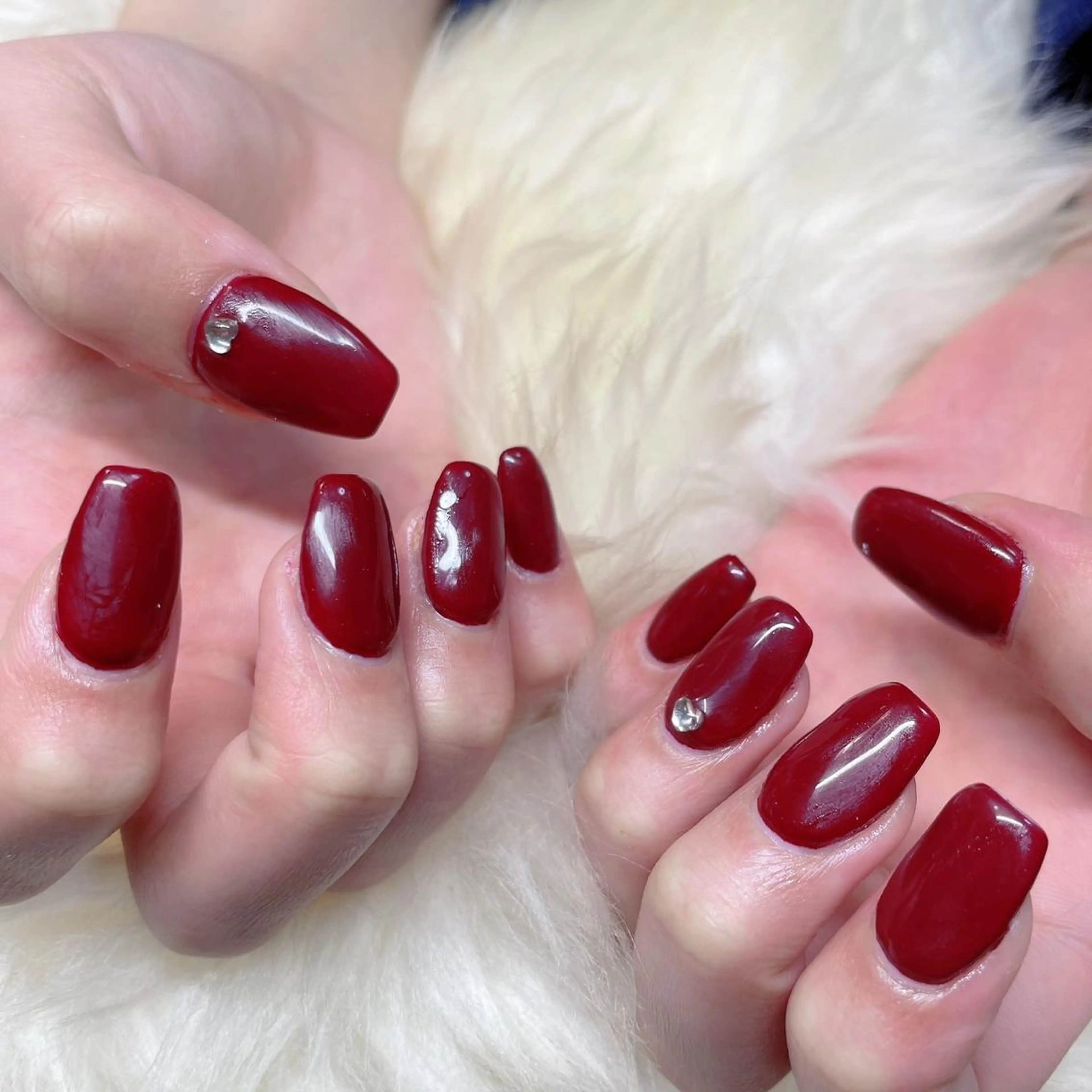 セミロング ハンドネイル ハンドケア 💜MIYA nail川崎店のネイルデザイン