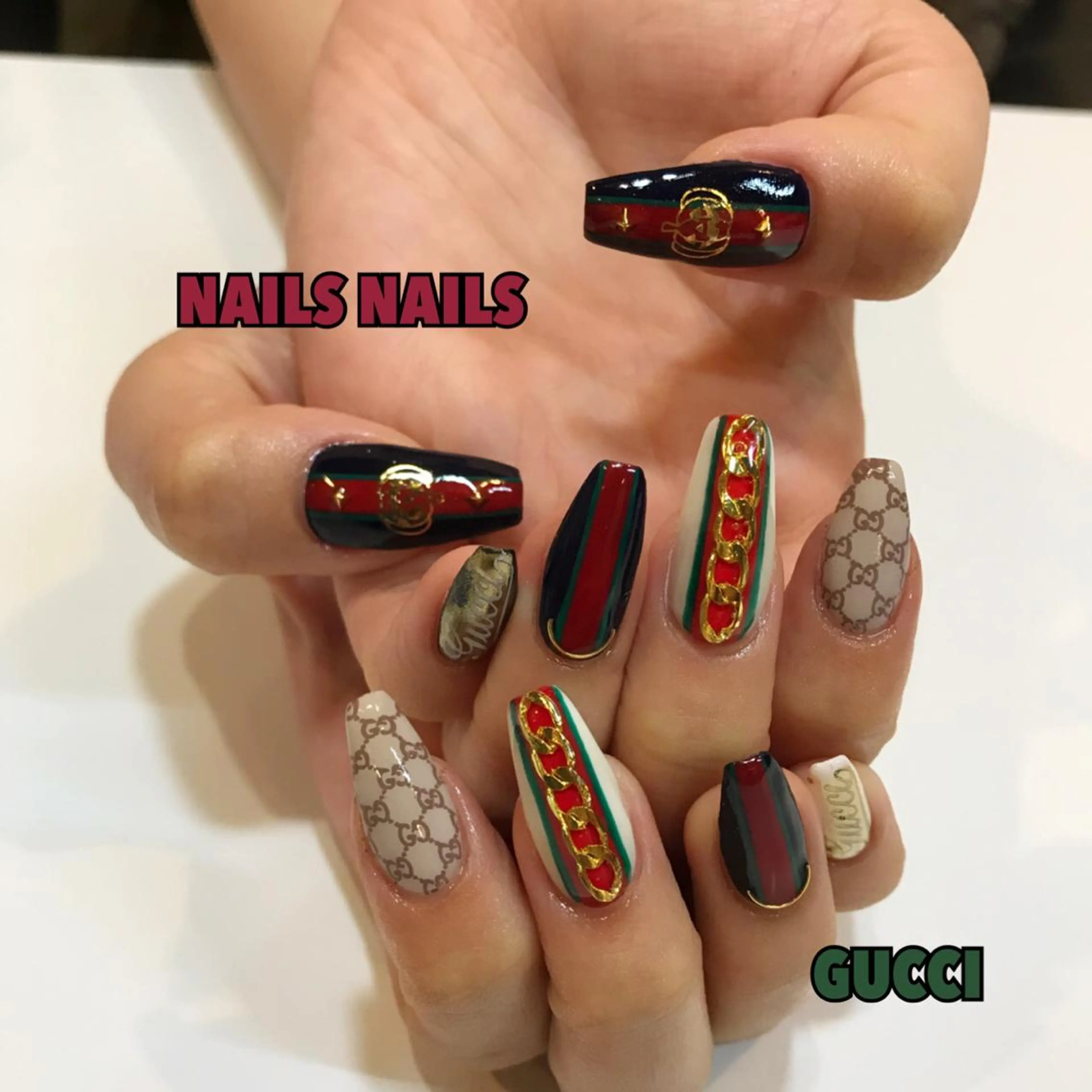 ネイル ジェルネイル ハロウィン ハンドネイル NAILSNAILS ERIKAのネイルデザイン