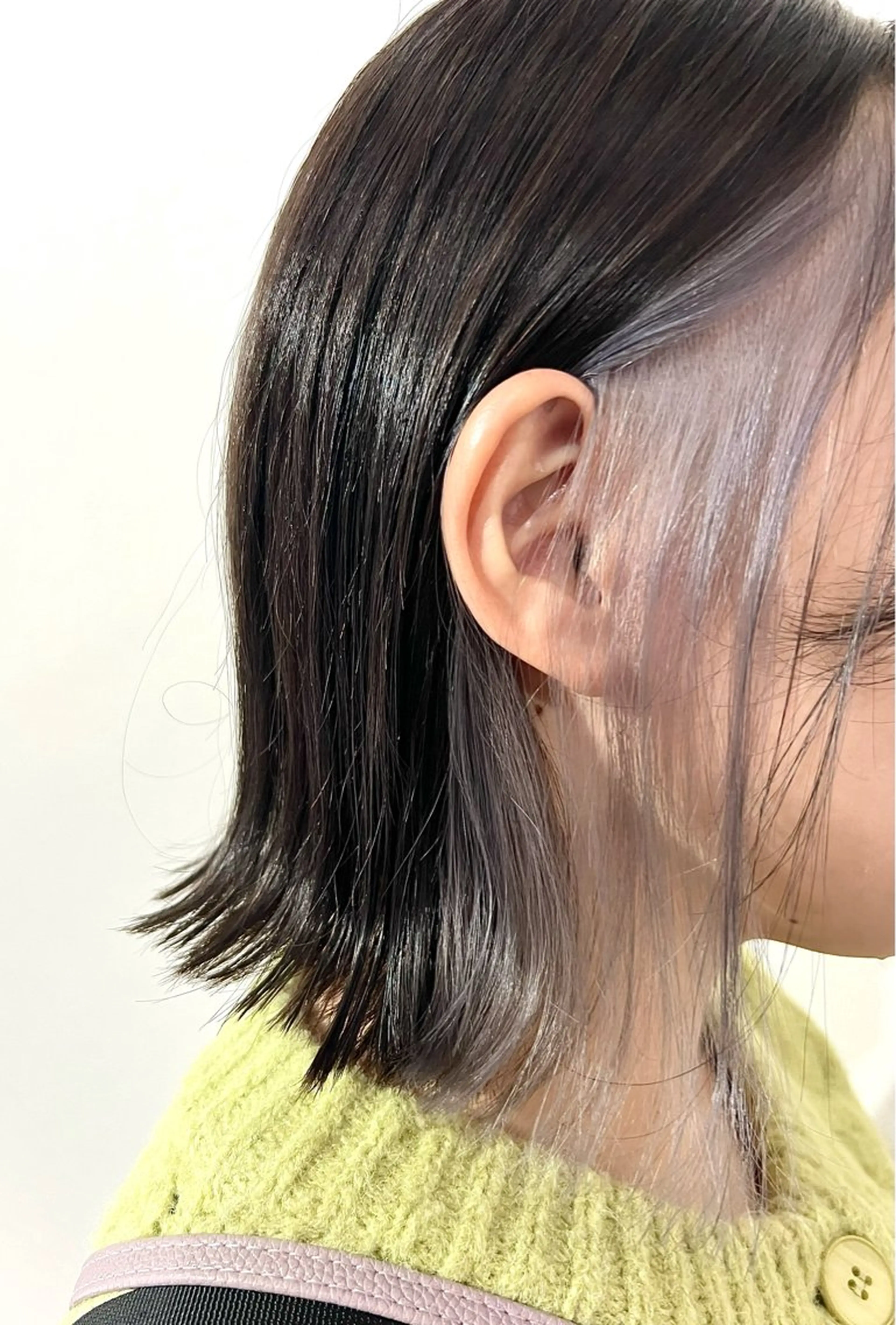 ショート 切っぱなし💇‍♀️ イヤリング🎨龍之介のヘアスタイル