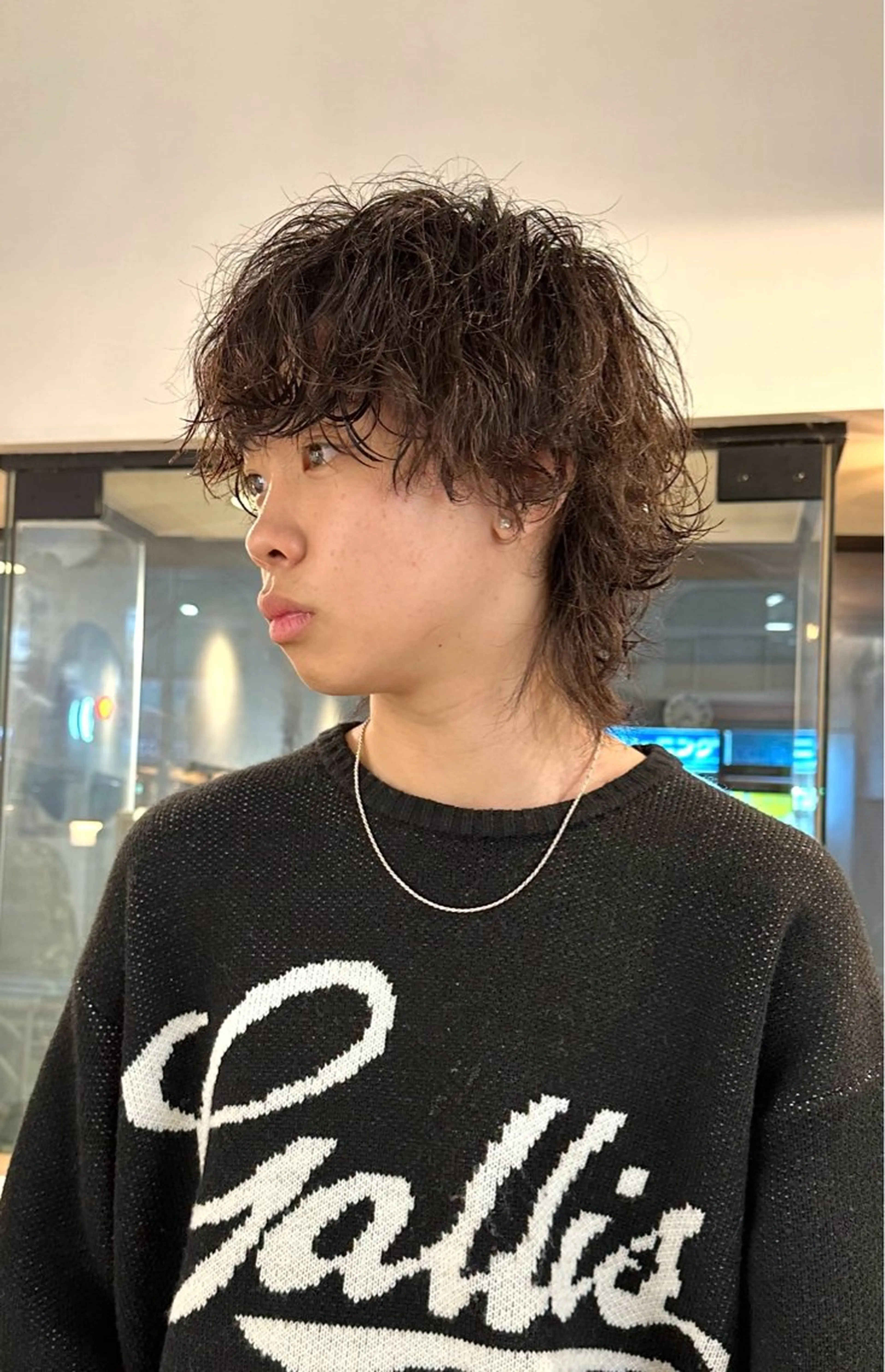 パーマ メンズ メンズパーマ メンズウルフカット ウルフカット スパイラルパーマ カット パーマ 渋谷 メンズヘア⭐️ タニグチヨシユキのヘアスタイル