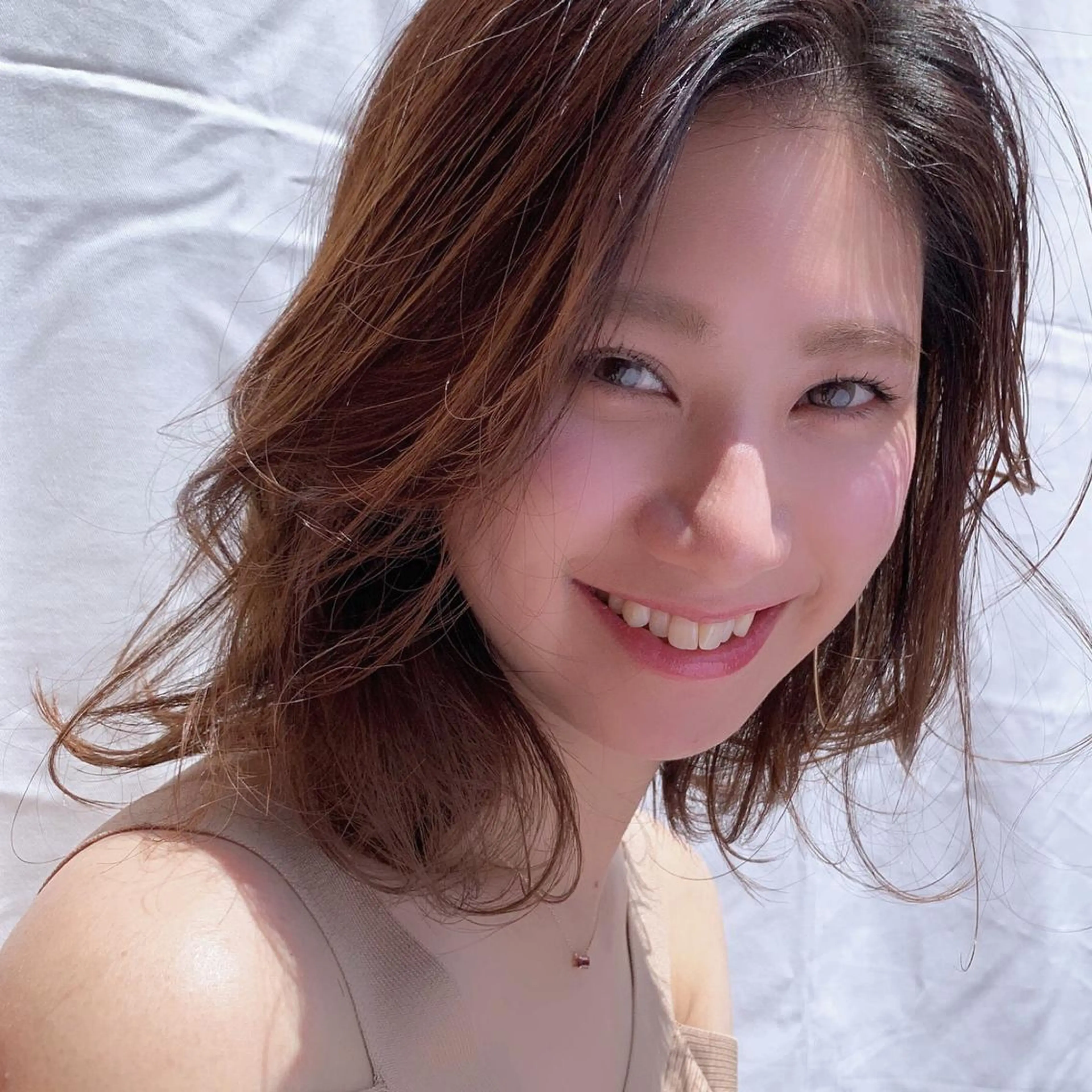 ショート カラー ボブ 上川 美幸のヘアスタイル