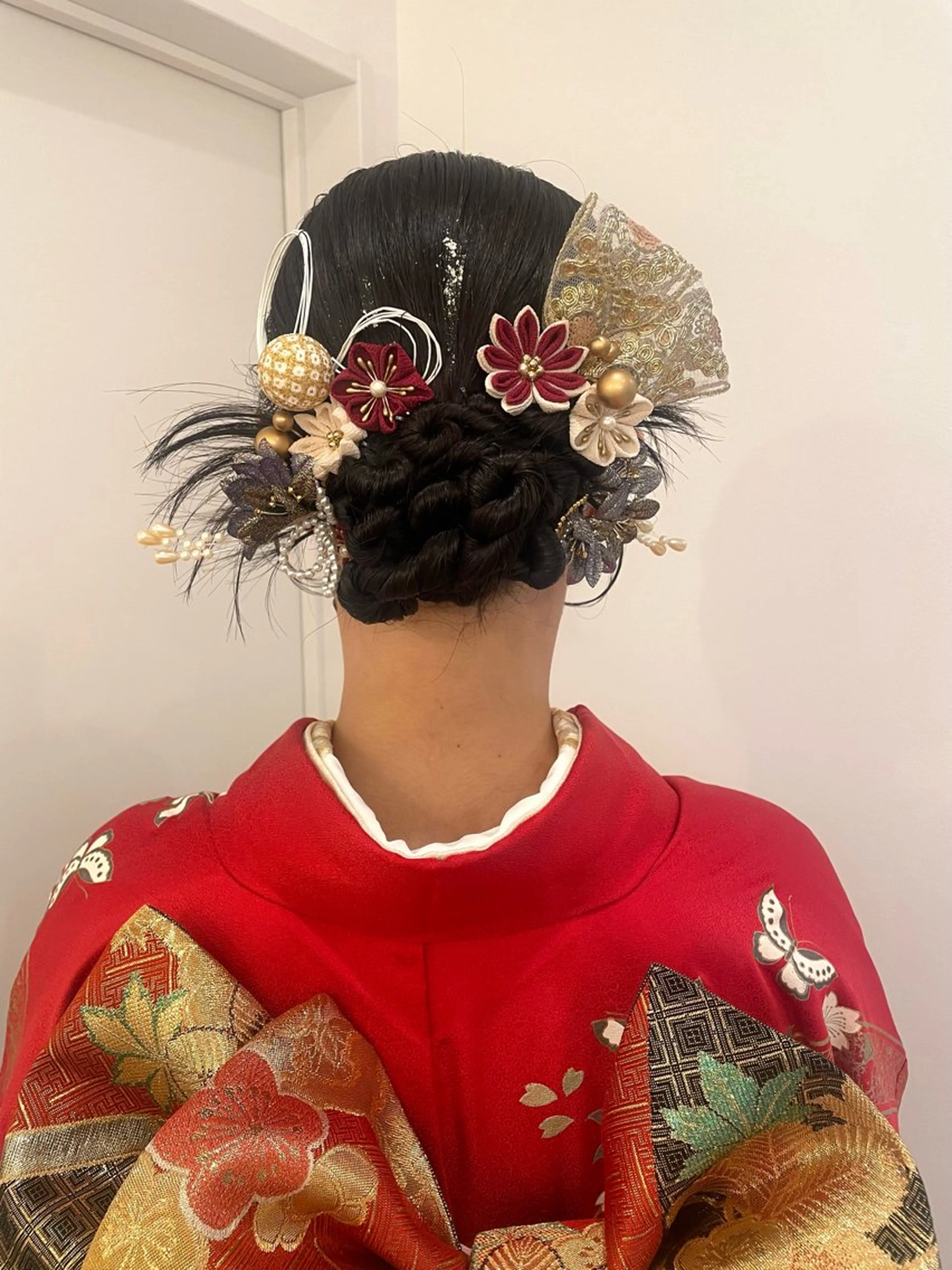 ヘアアレンジ 成人式 ルプラボウ/日野 /ショート/レイヤーのヘアスタイル