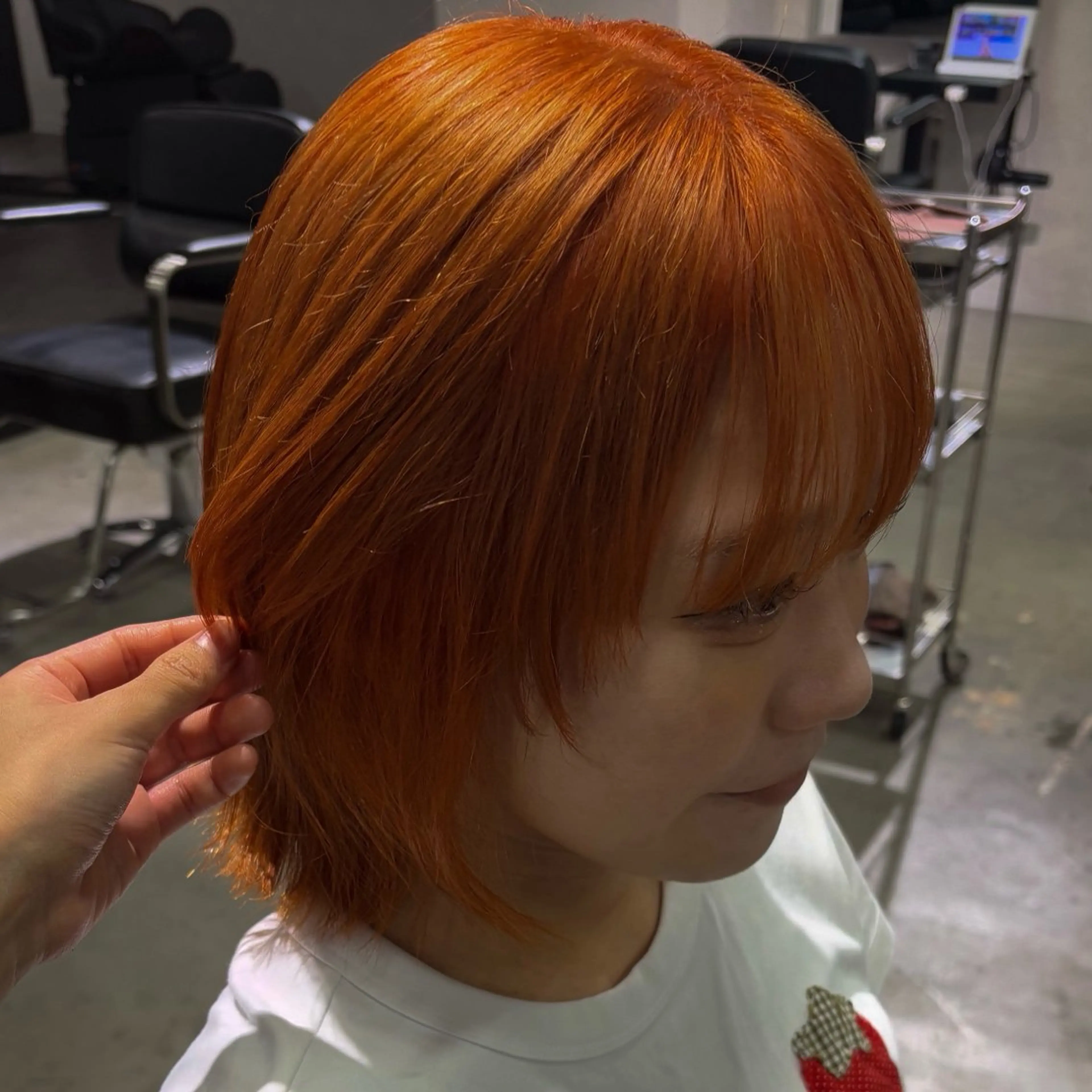 ミディアム カラー ヘアカラー デザインカラー/ハイ トーン/konomiのヘアスタイル