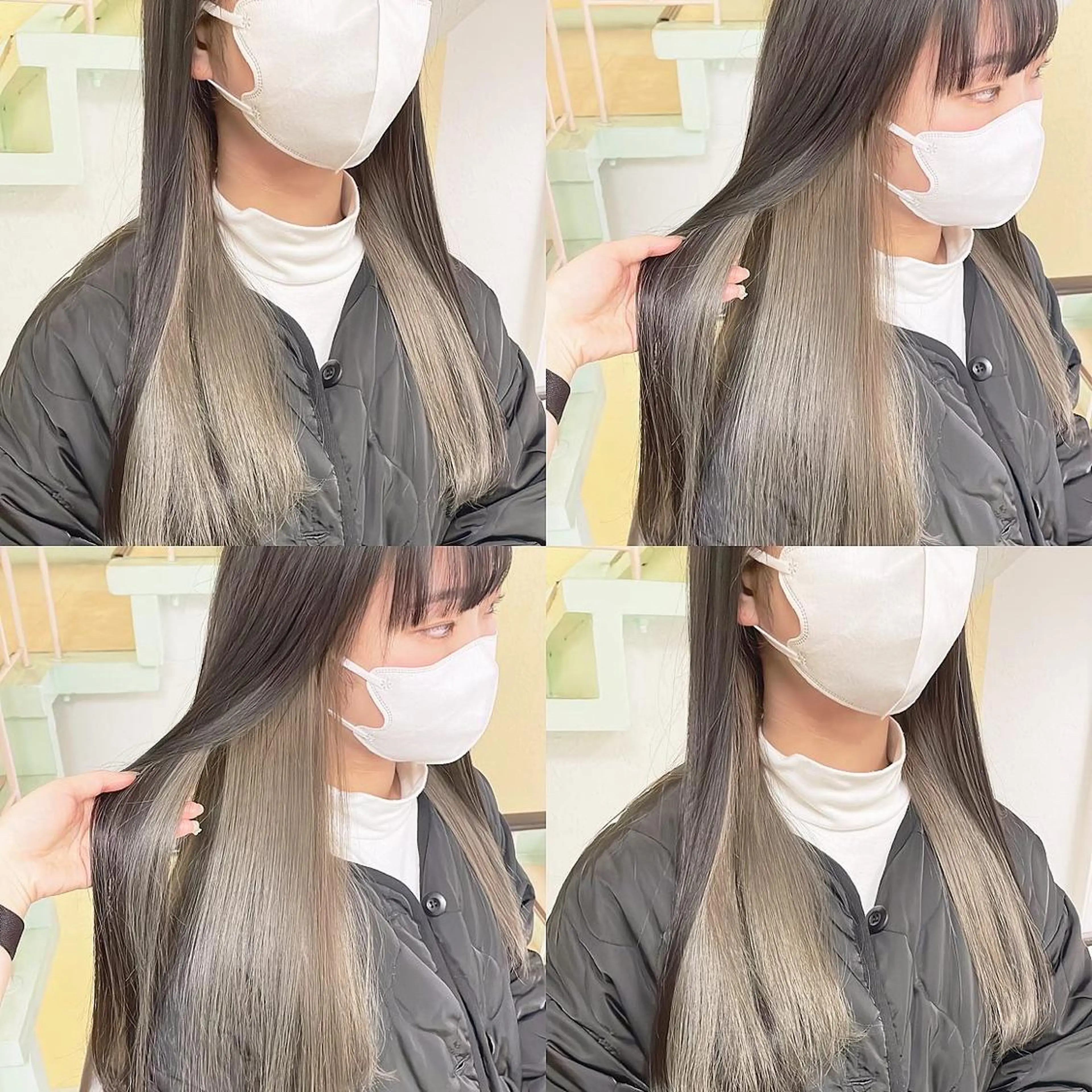 カラー ヘアカラー トリートメント 渋谷:インナーカラー ／🍒エリカ🍒のヘアスタイル